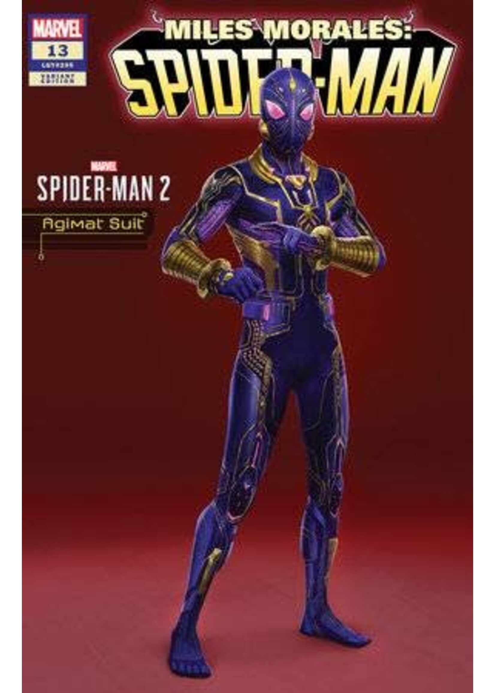 MARVEL COMICS MILES MORALES SPIDER-MAN (2022) #13 AGIMAT SUIT SPIDER-MAN 2 VAR