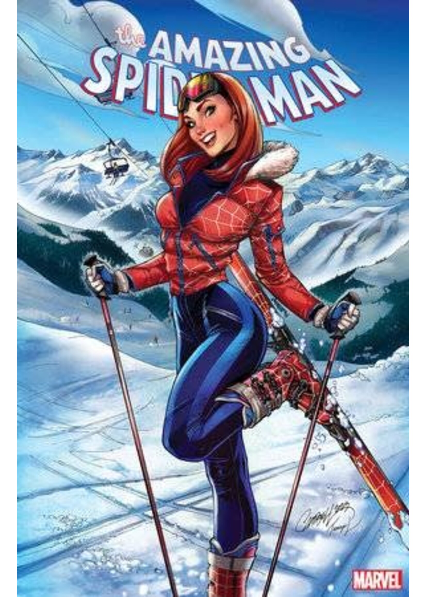 MARVEL COMICS AMAZING SPIDER-MAN (2022) #40 J.S. CAMPBELL SKI CHALET VAR