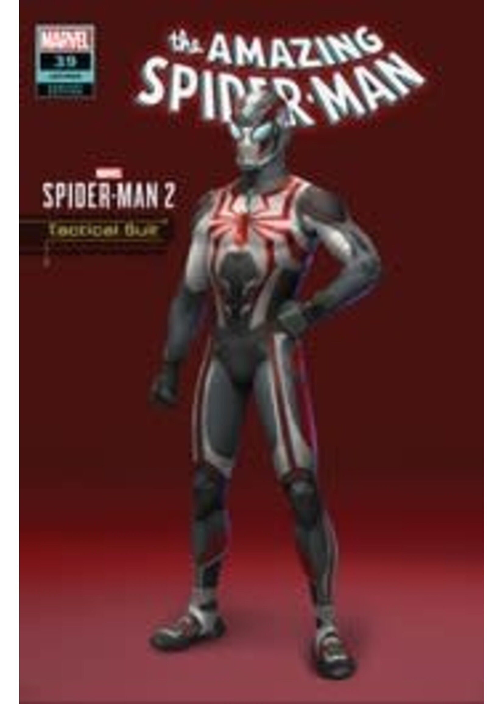 MARVEL COMICS AMAZING SPIDER-MAN (2022) #39 TACTICAL SUIT SPIDER-MAN 2 VAR