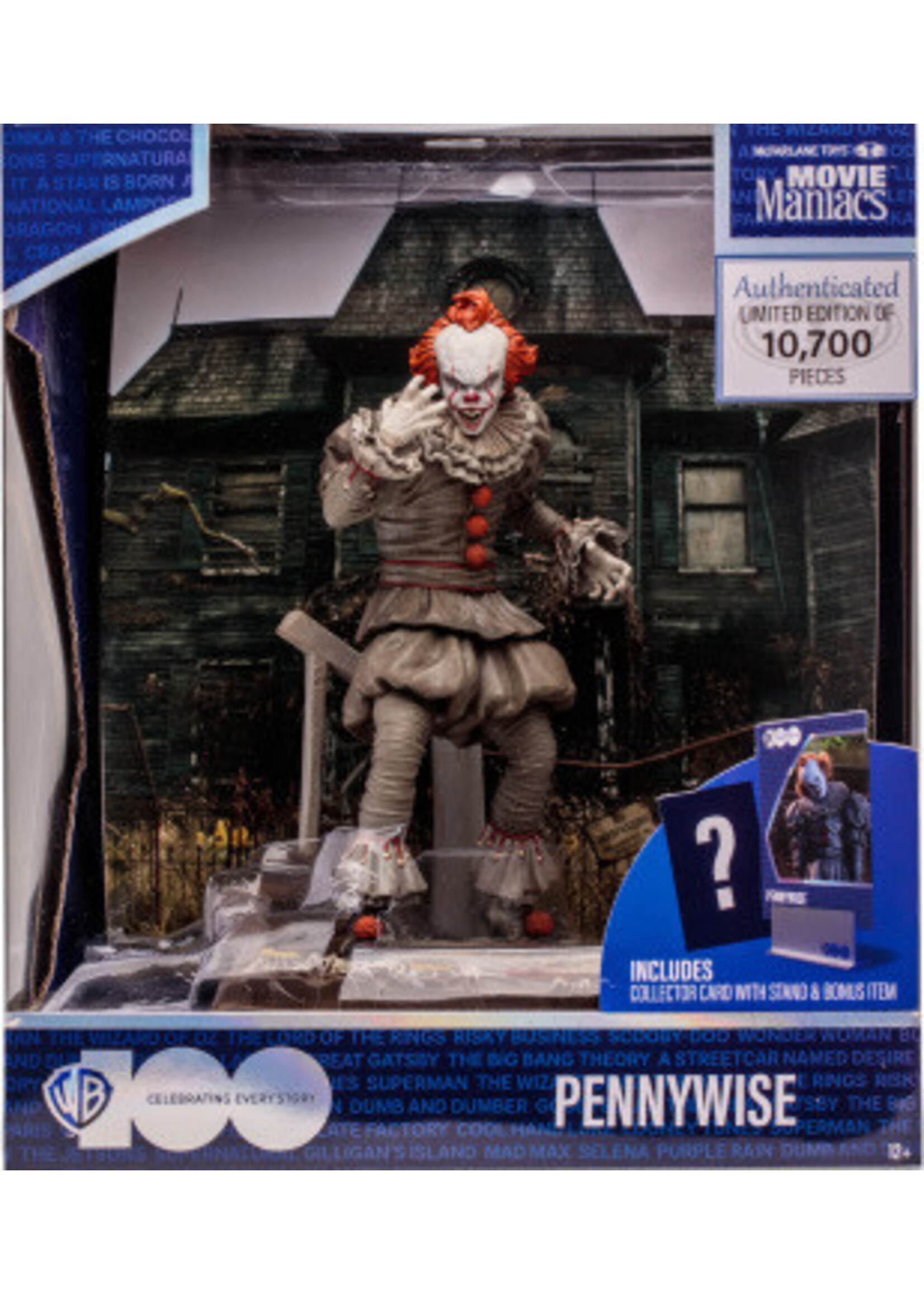 MOVIE MANIACS 6" POSED WV6-WB100-PENNYWISE (IT 2)