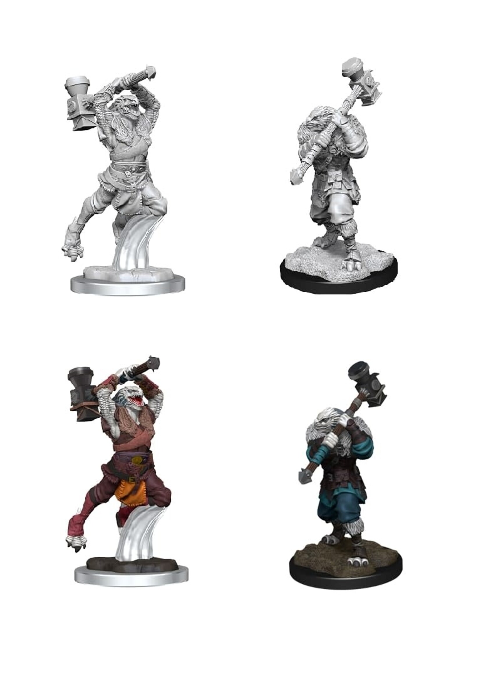 ABRAMS CR UNPAINTED MINI WV1 HALF DRAGON BARBARIAN FEMALE