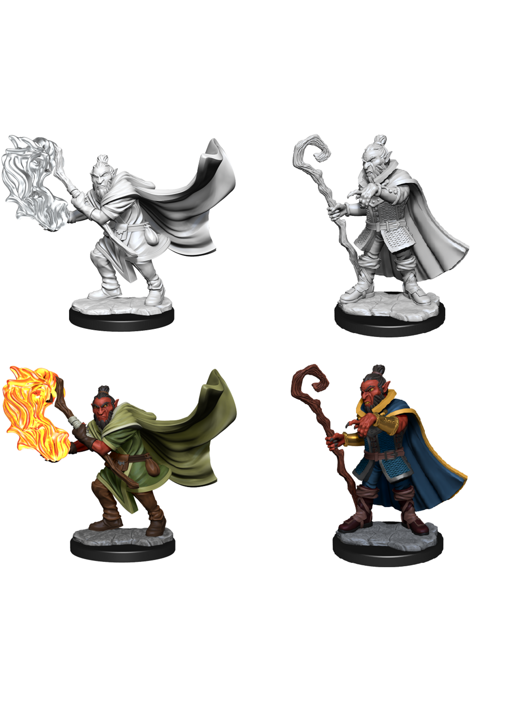 ABRAMS CR UNPAINTED MINI WV1 HOBGOBLIN WIZARD & DRUID MALE