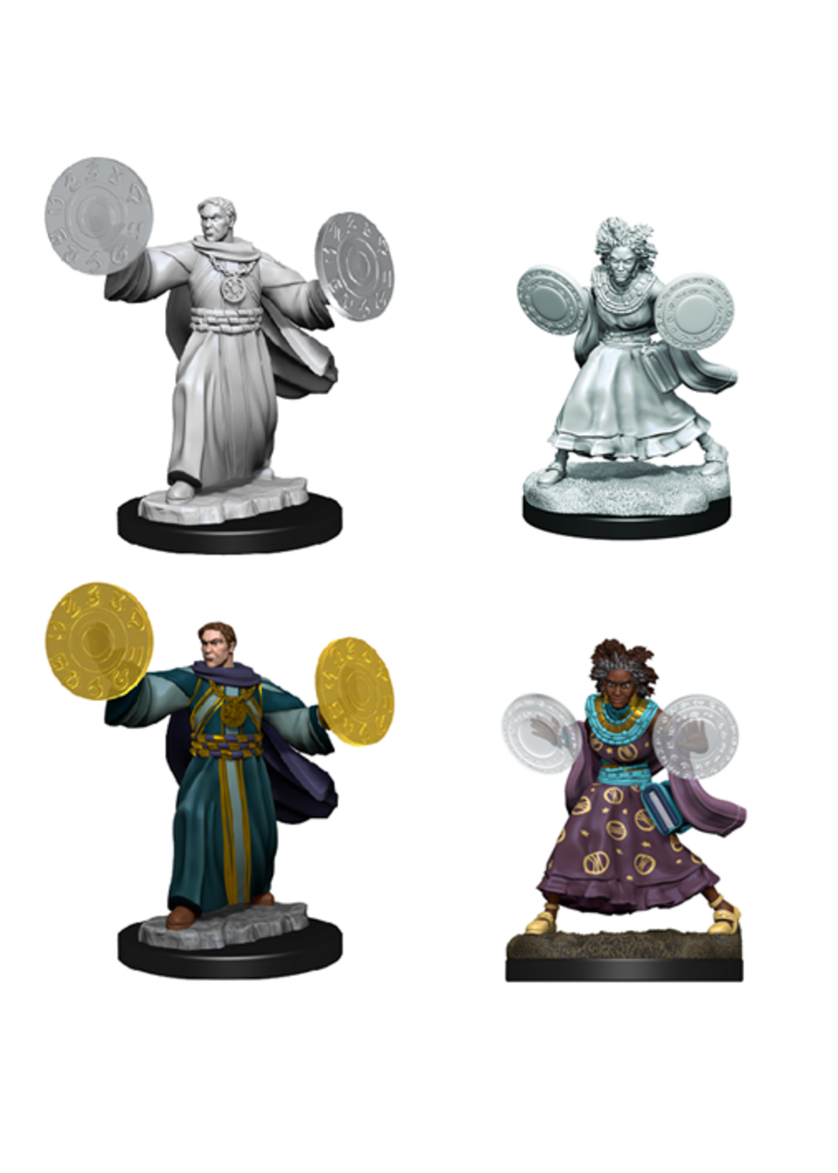 ABRAMS CR UNPAINTED MINI WV1 HUMAN & WIZARDS FEMALE