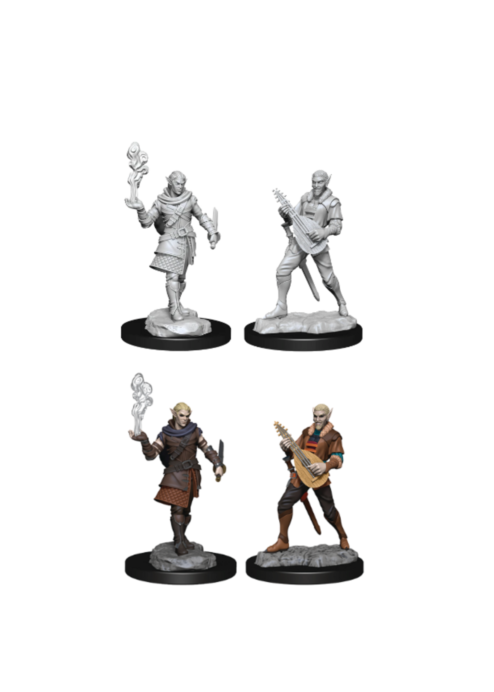 ABRAMS CR UNPAINTED MINI WV1 PALLID ELF ROGUE & BARD MALE