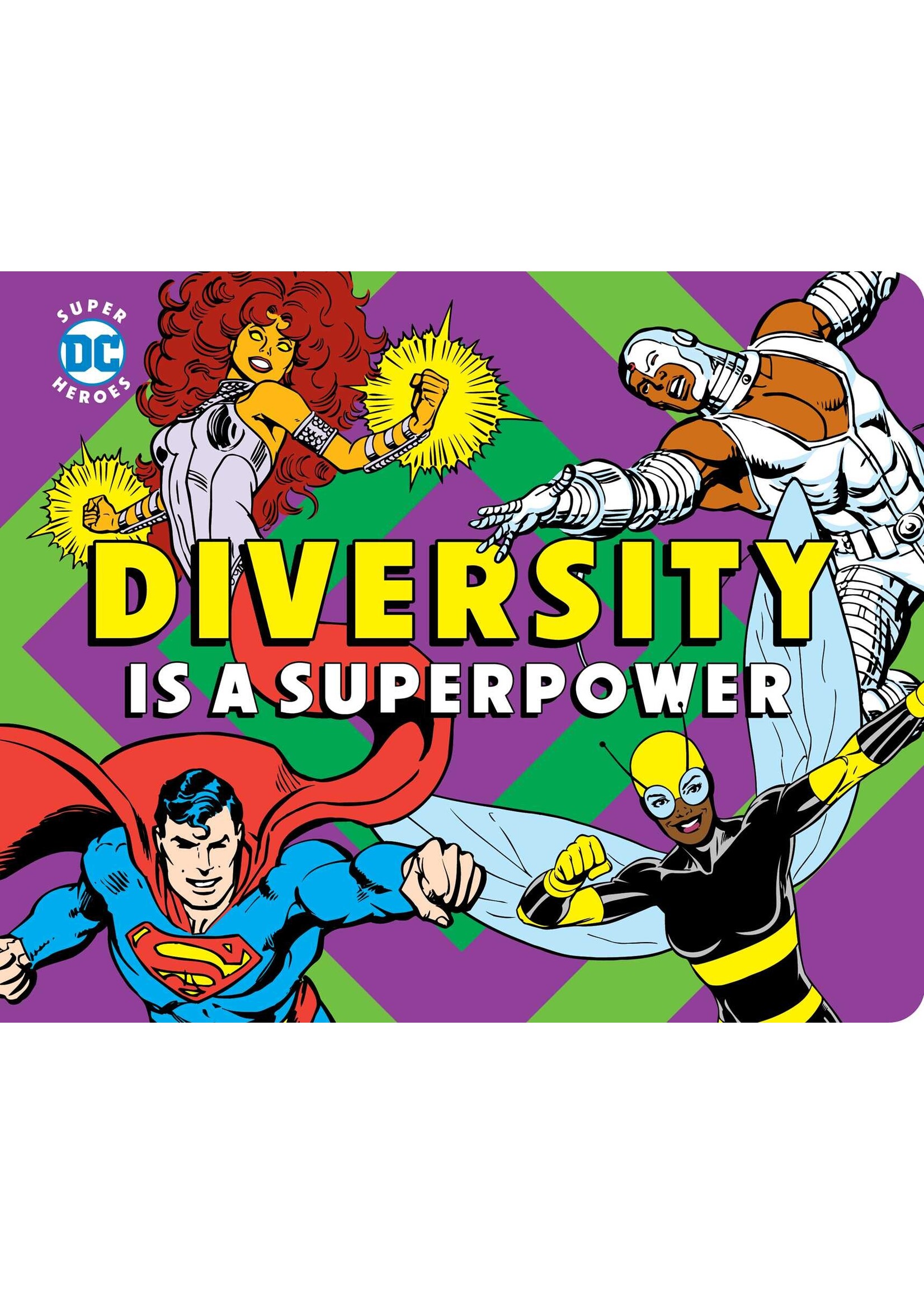 DOWNTOWN BOOKWORKS DC HEROES DIVERSITY IS A SUPERPOWER BOARD BOOK