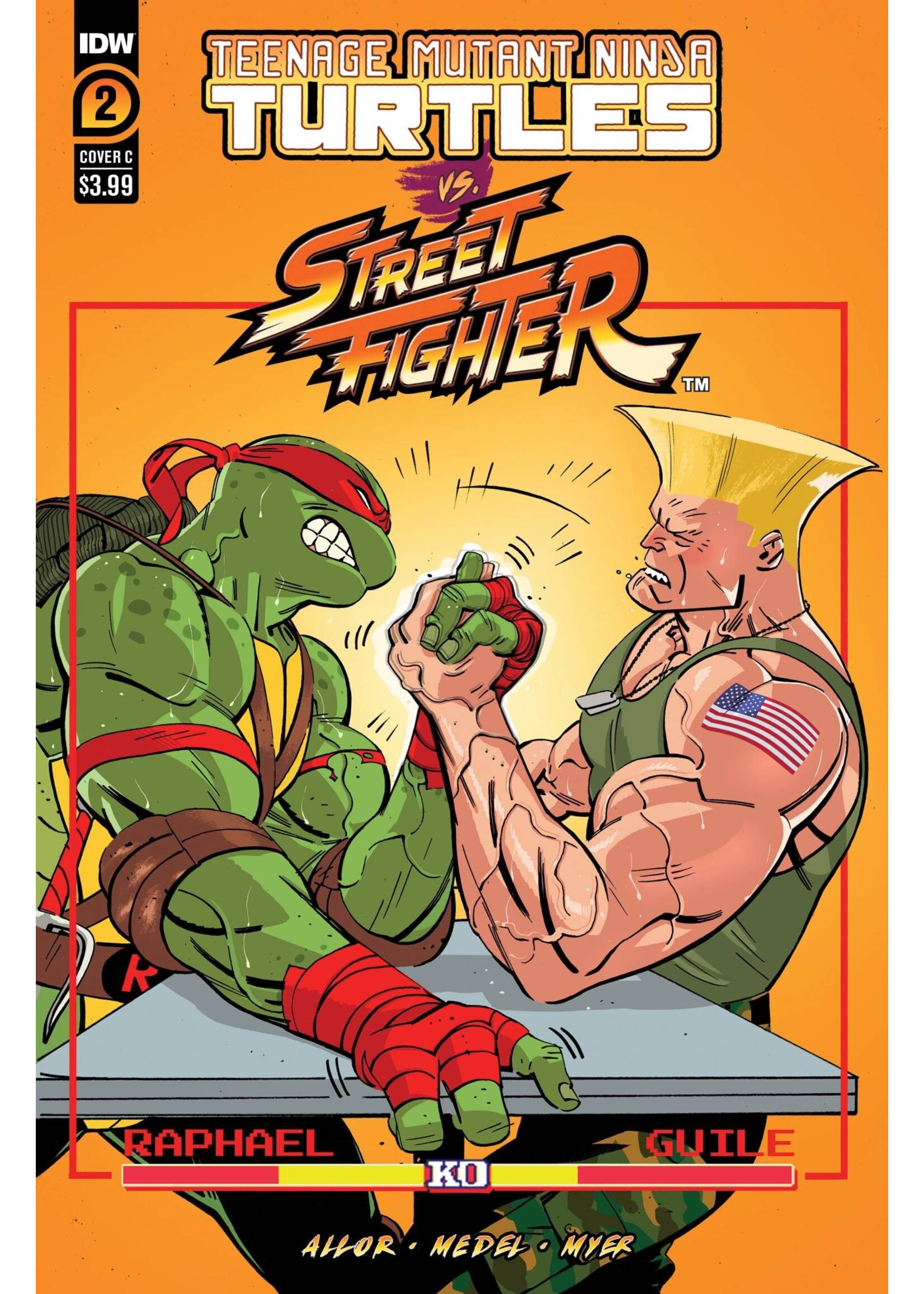 ABRAMS TMNT VS STREET FIGHTER complete 5 issue series