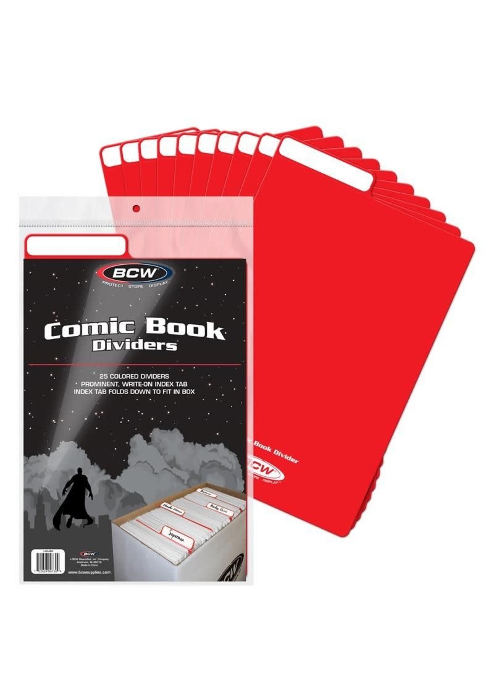 BCW BCW COMIC BOOK DIVIDERS RED