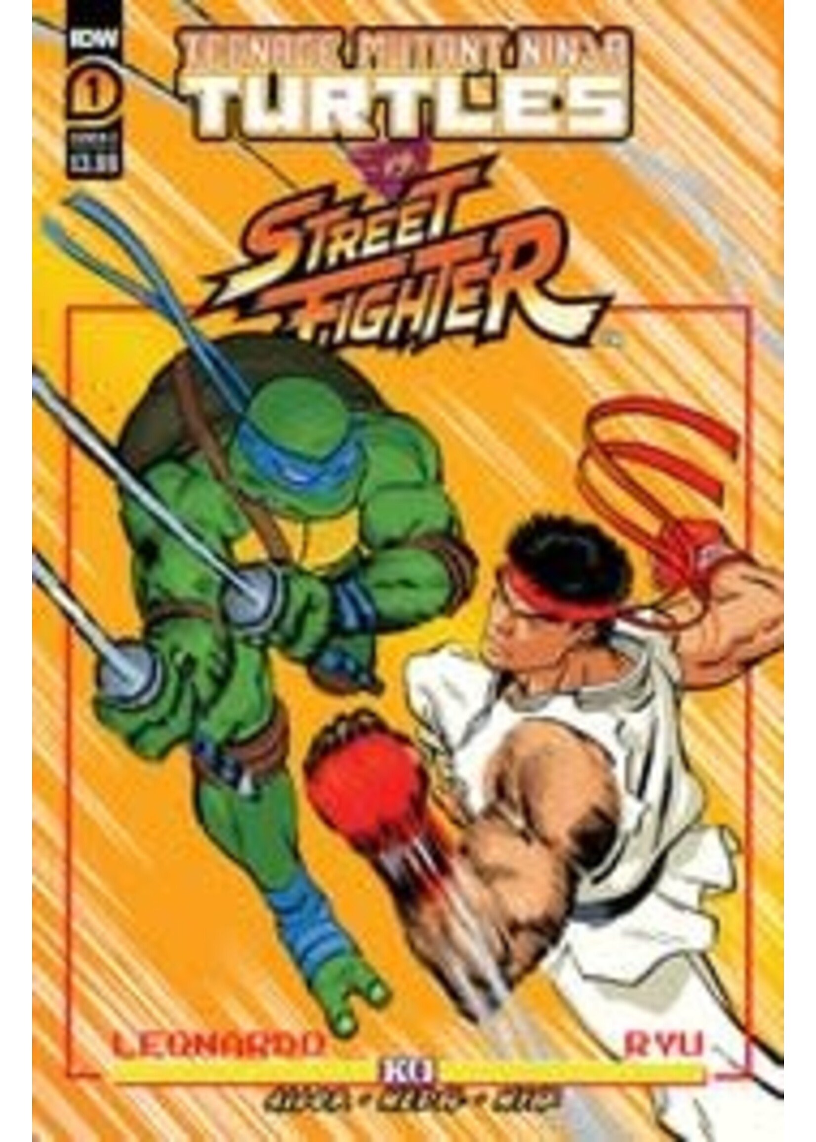 ABRAMS TMNT VS STREET FIGHTER complete 5 issue series