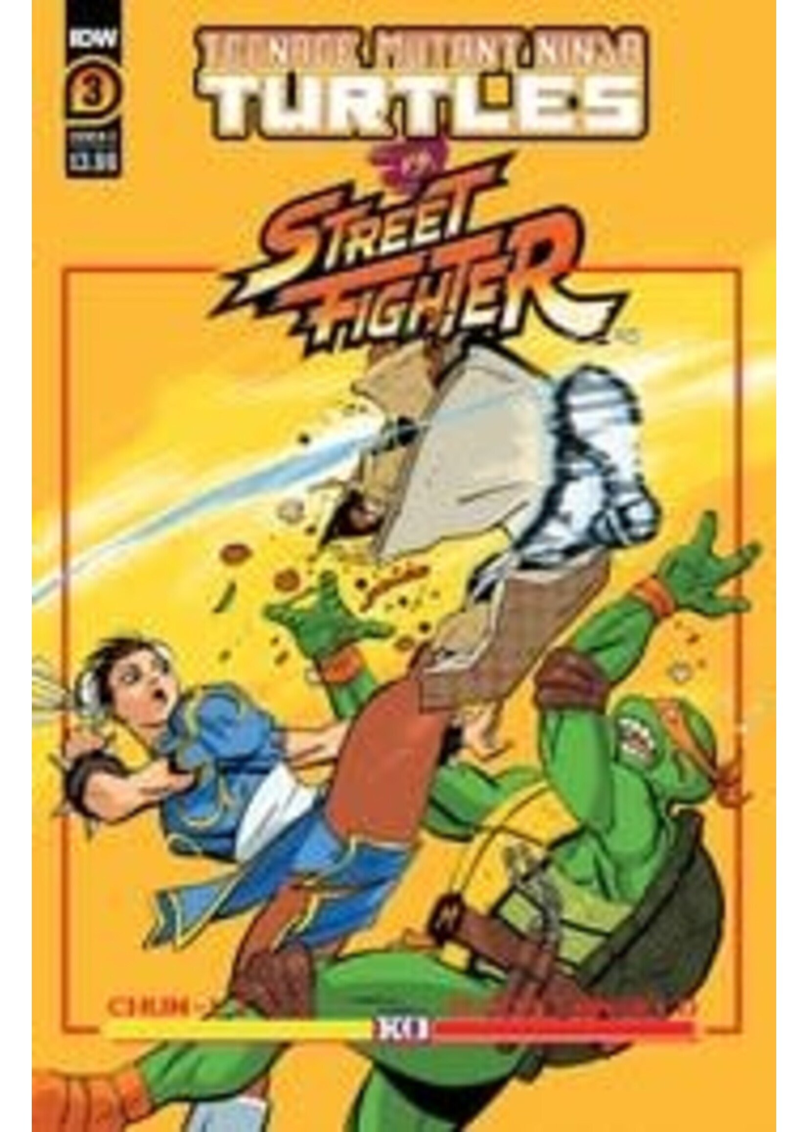 ABRAMS TMNT VS STREET FIGHTER complete 5 issue series