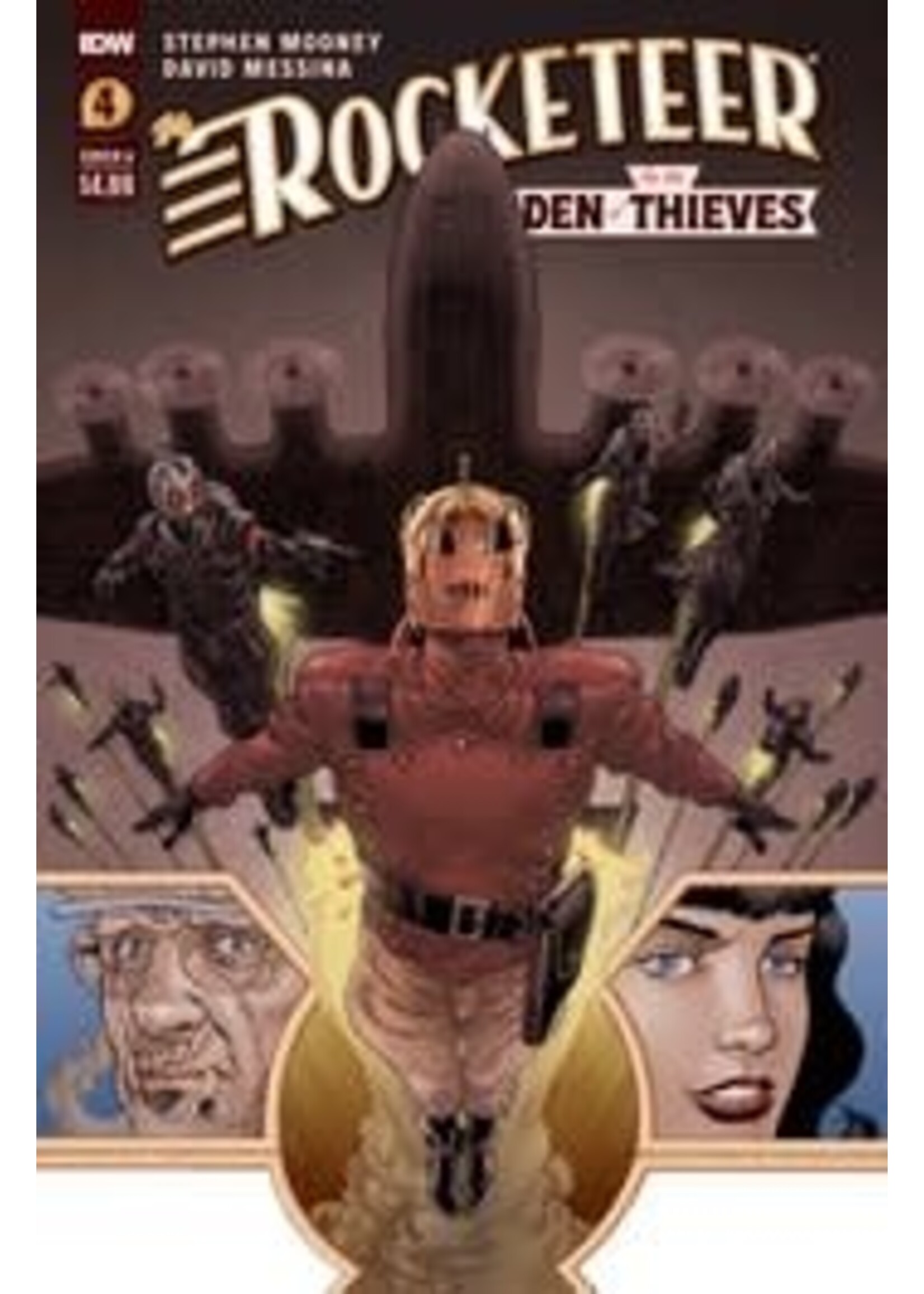 IDW PUBLISHING ROCKETEER IN THE DEN OF THIEVES complete 4 issues series