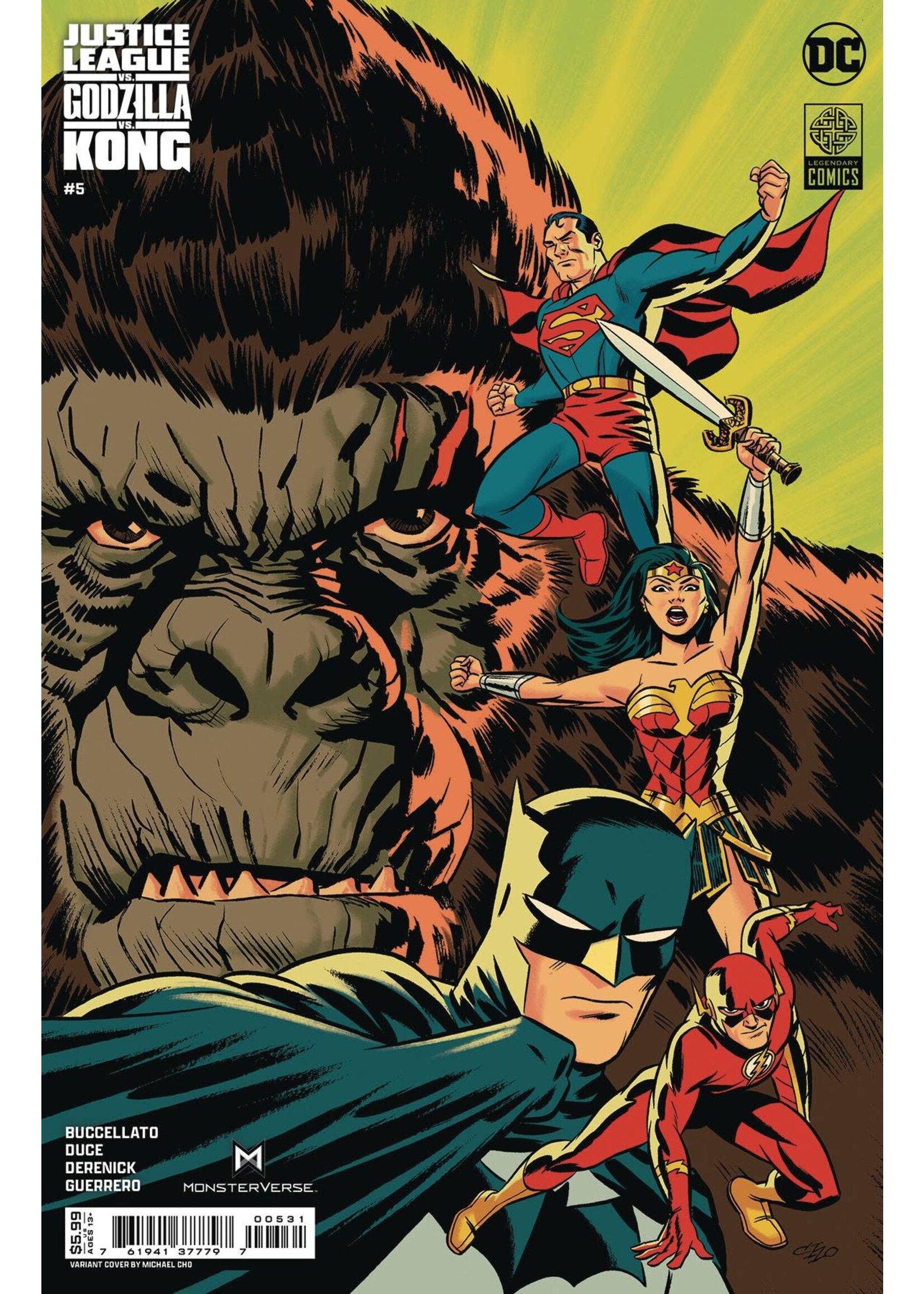 DC COMICS JL VS GODZILLA VS KONG #5 CHO