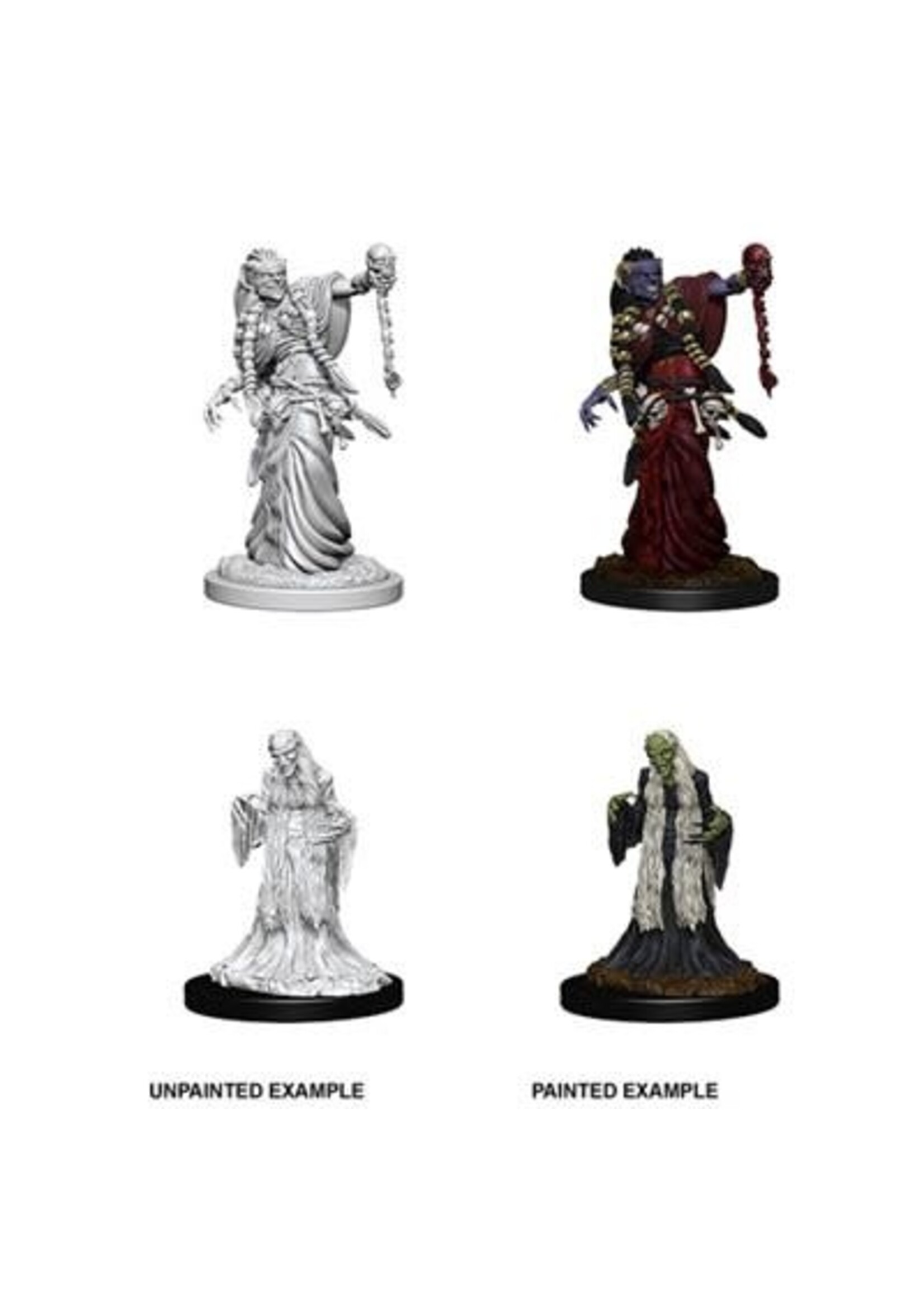 DND UNPAINTED MINIS WV6 GREEN HAG & NIGHT HAG