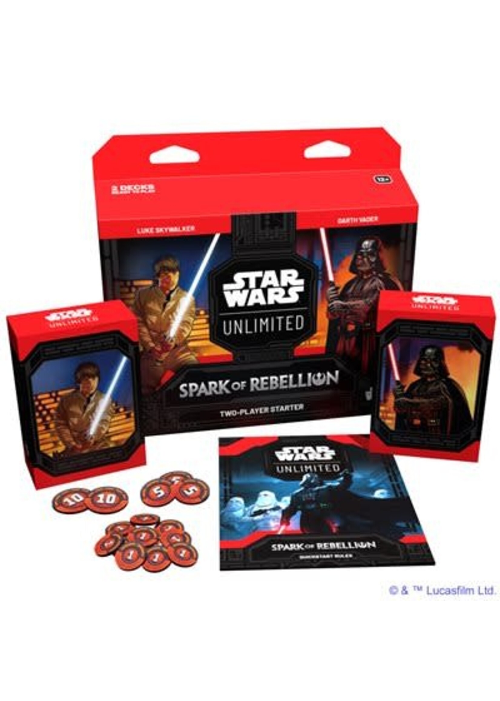 STAR WARS UNLIMITED SPARK OF REBELLION TWO PLAYER STARTER