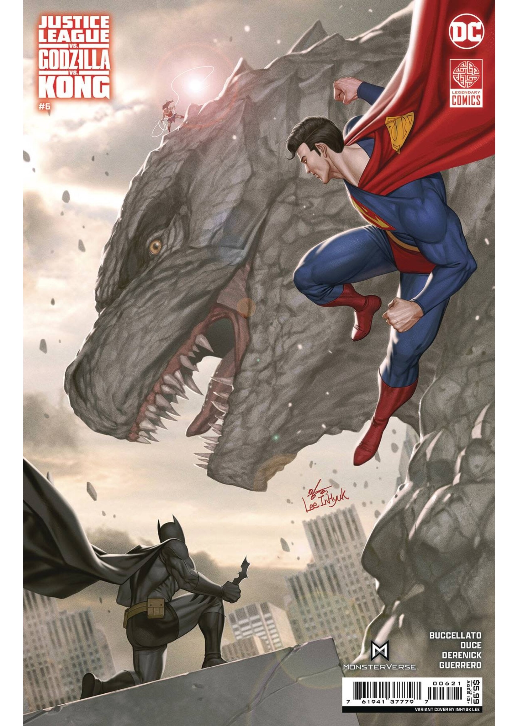 DC COMICS JL VS GODZILLA VS KONG #6 INHYUK LEE