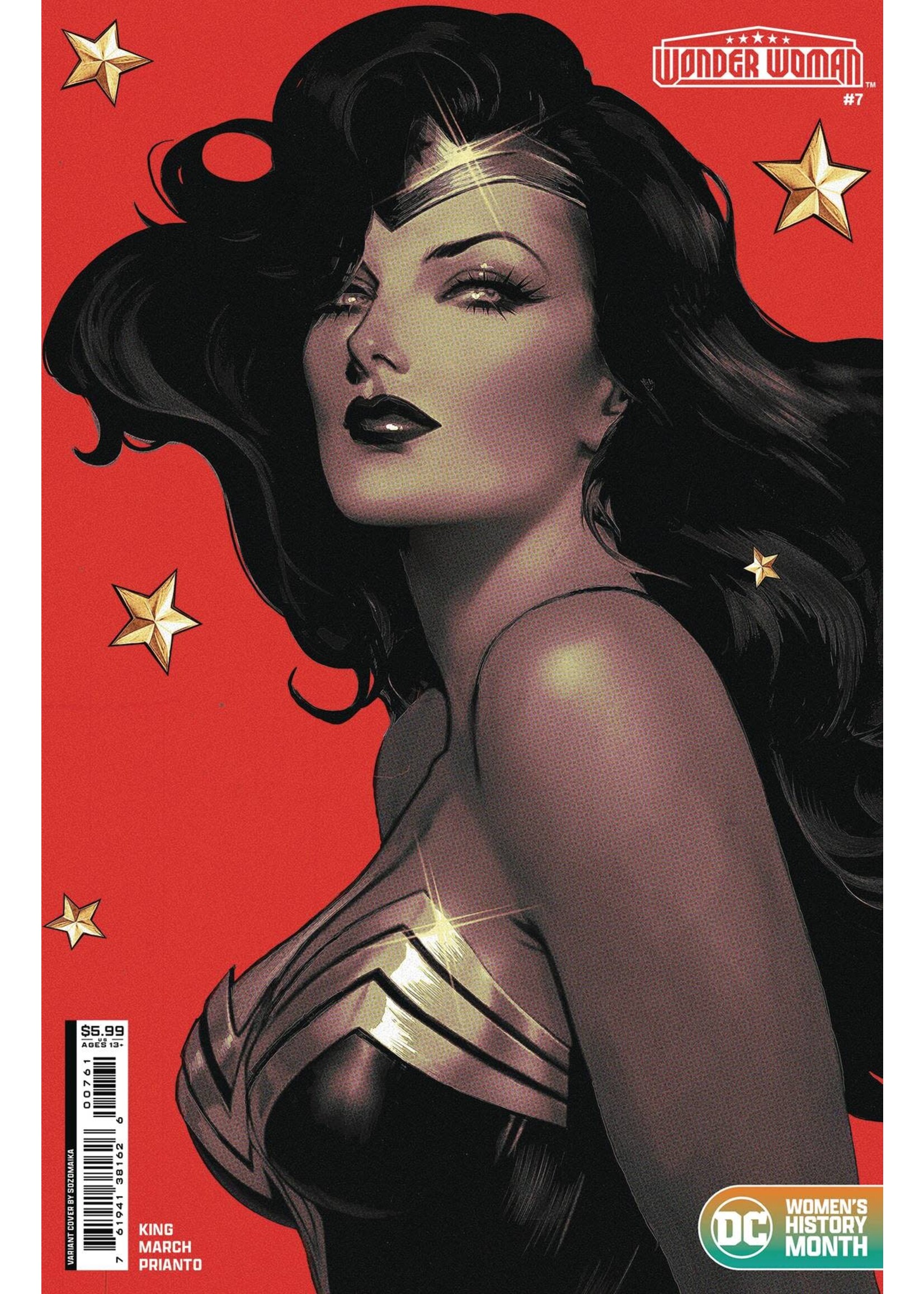 DC COMICS WONDER WOMAN #7 WOMENS HISTORY MONTH