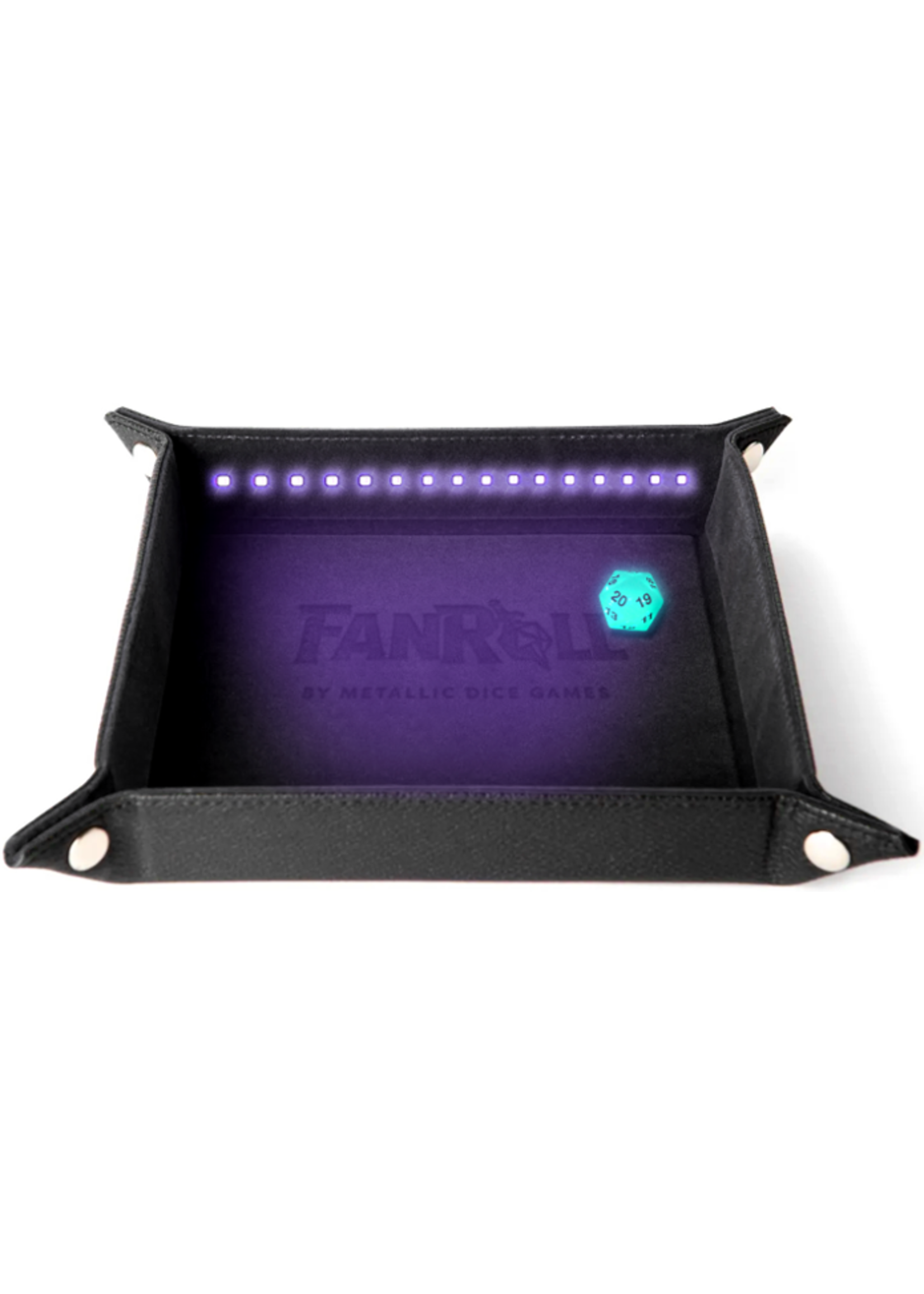 DICE TRAY BLACKLIGHT DICE TRAY BLACK (INCL. D20)
