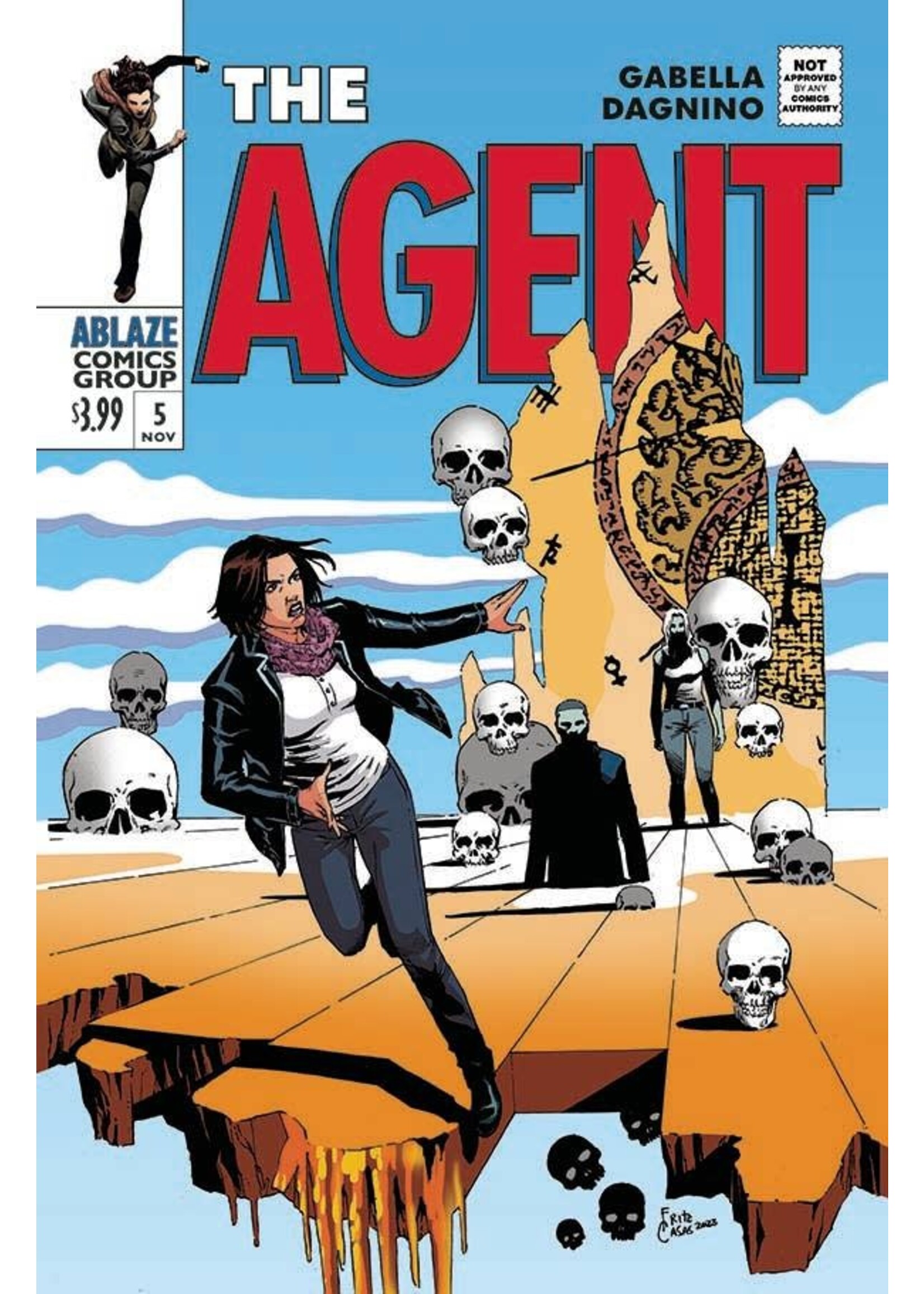 ABLAZE PUBLISHING THE AGENT #5 CVR C FRITZ CASAS SHIELD HOMAGE (MR)