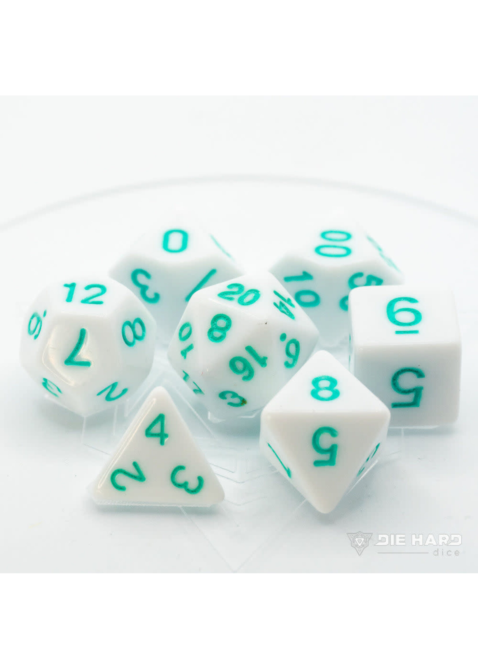 ABRAMS 7 PC RPG SET WHITE WITH PASTEL TEAL