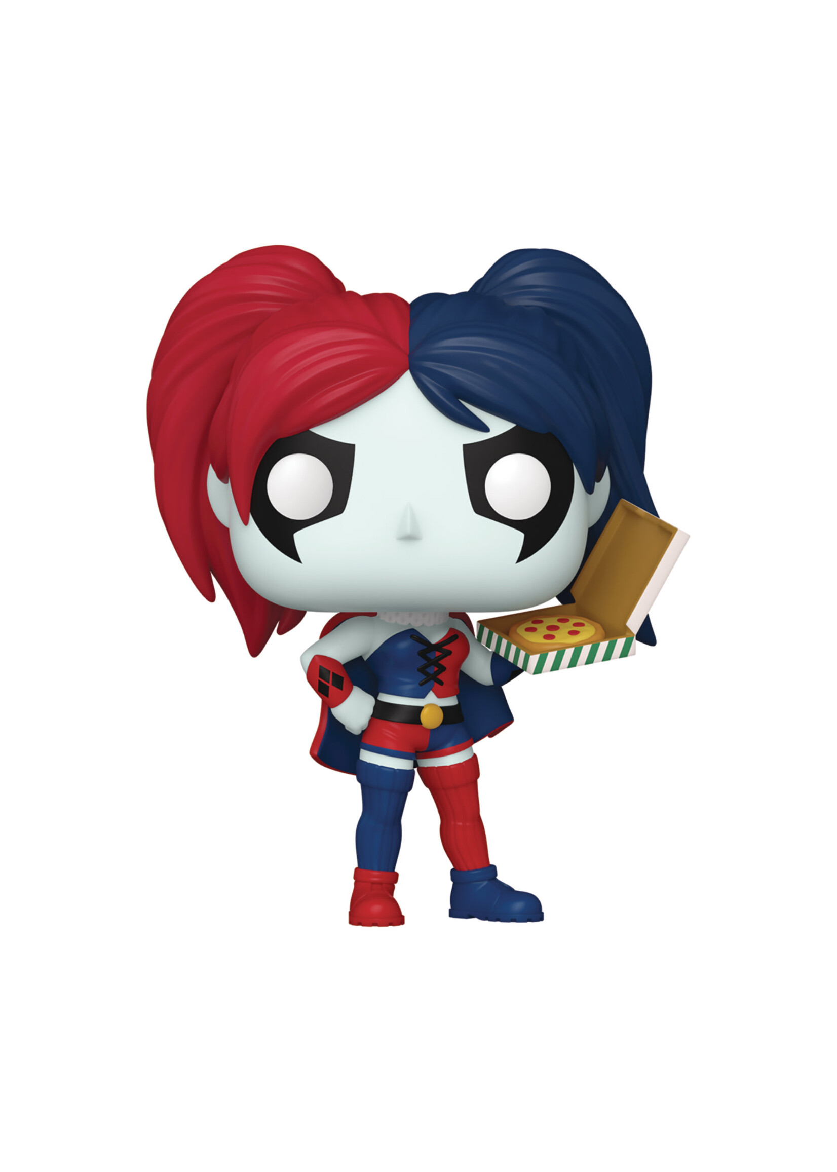 POP HEROES DC HARLEY QUINN W/ PIZZA VIN FIG