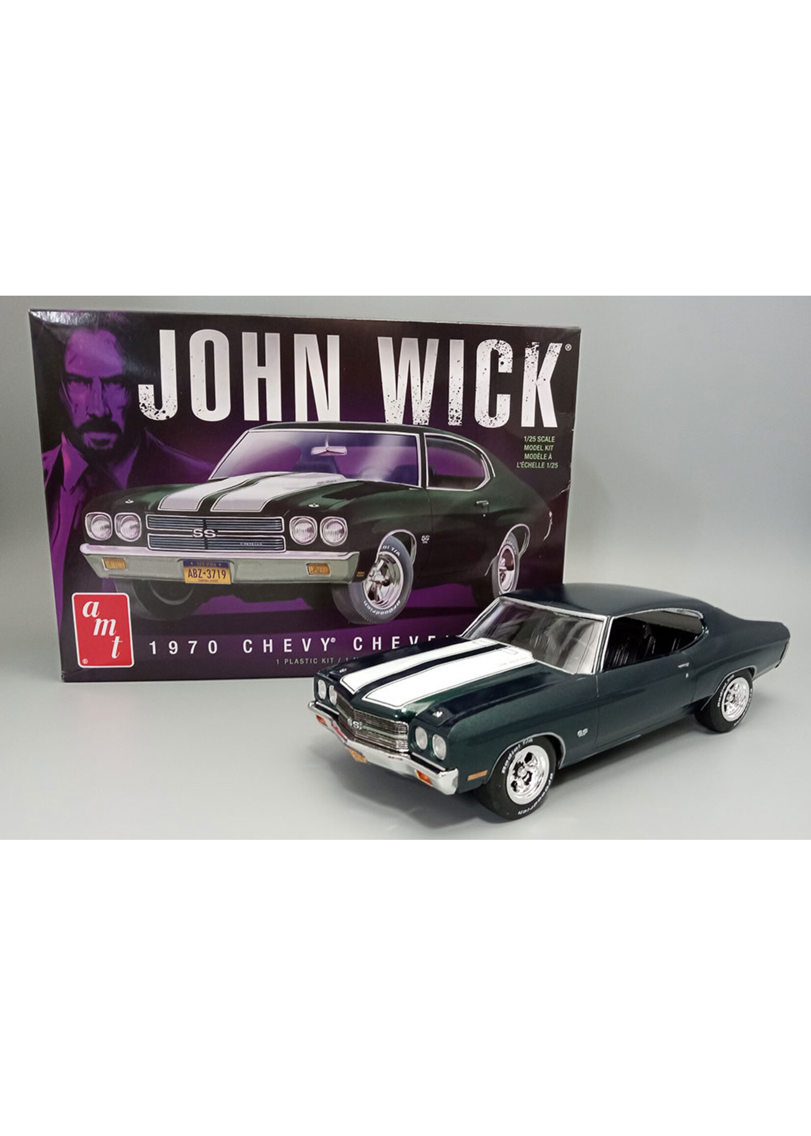 JOHN WICK 1970 CHEVY CHEVELLE AMT 1/25 MODEL KIT