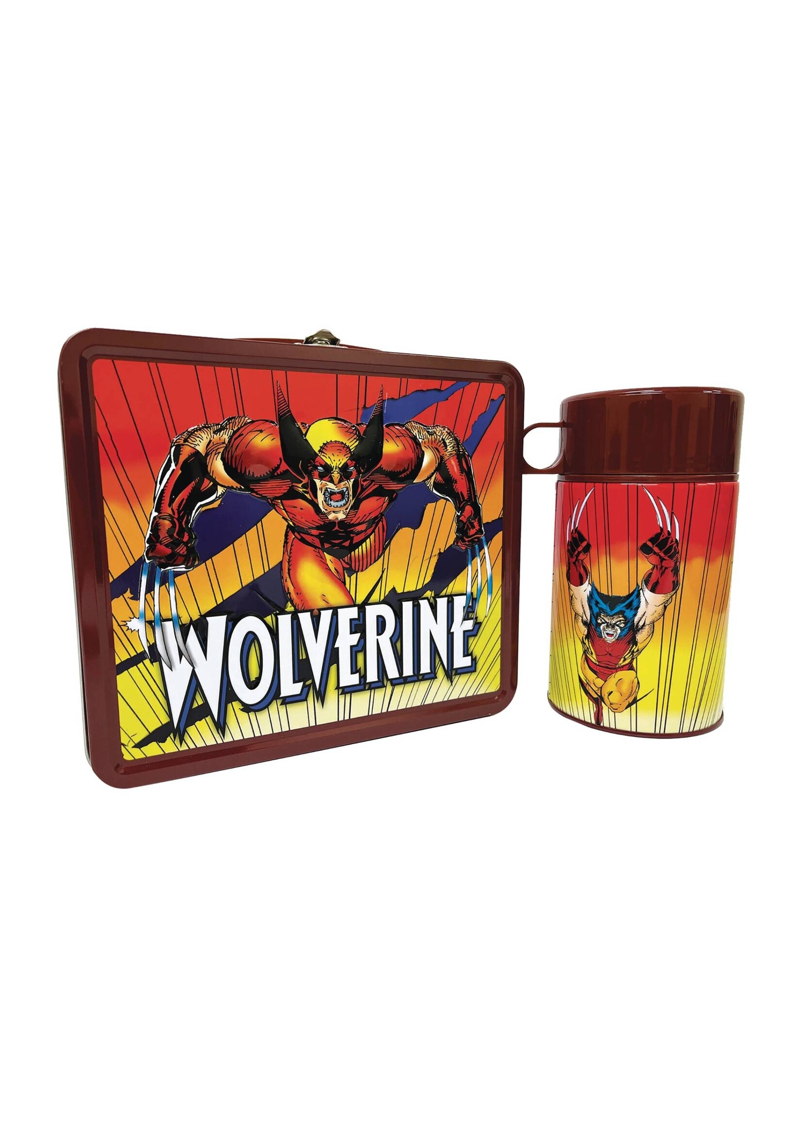 TIN TITANS MARVEL WOLVERINE PX LUNCHBOX & BEV CONTAINER