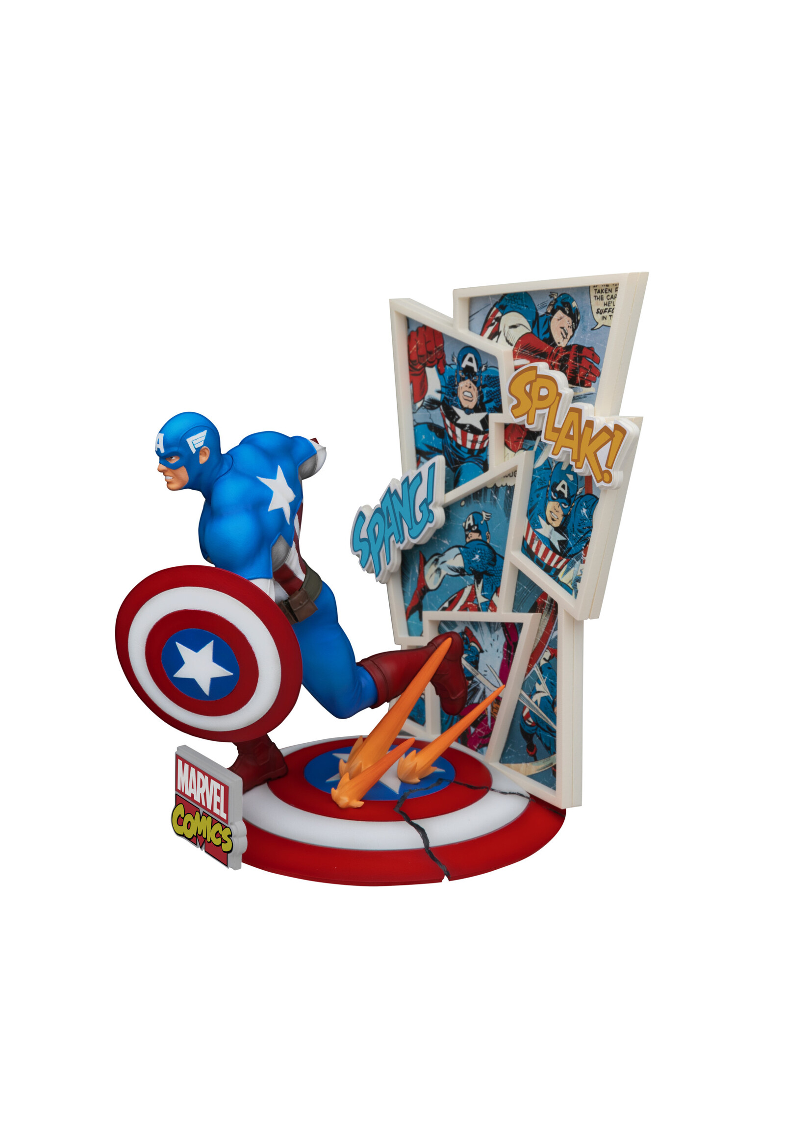 MARVEL 60TH DS-086 CAPTAIN AMERICA D-STAGE SER 6IN PX STATUE
