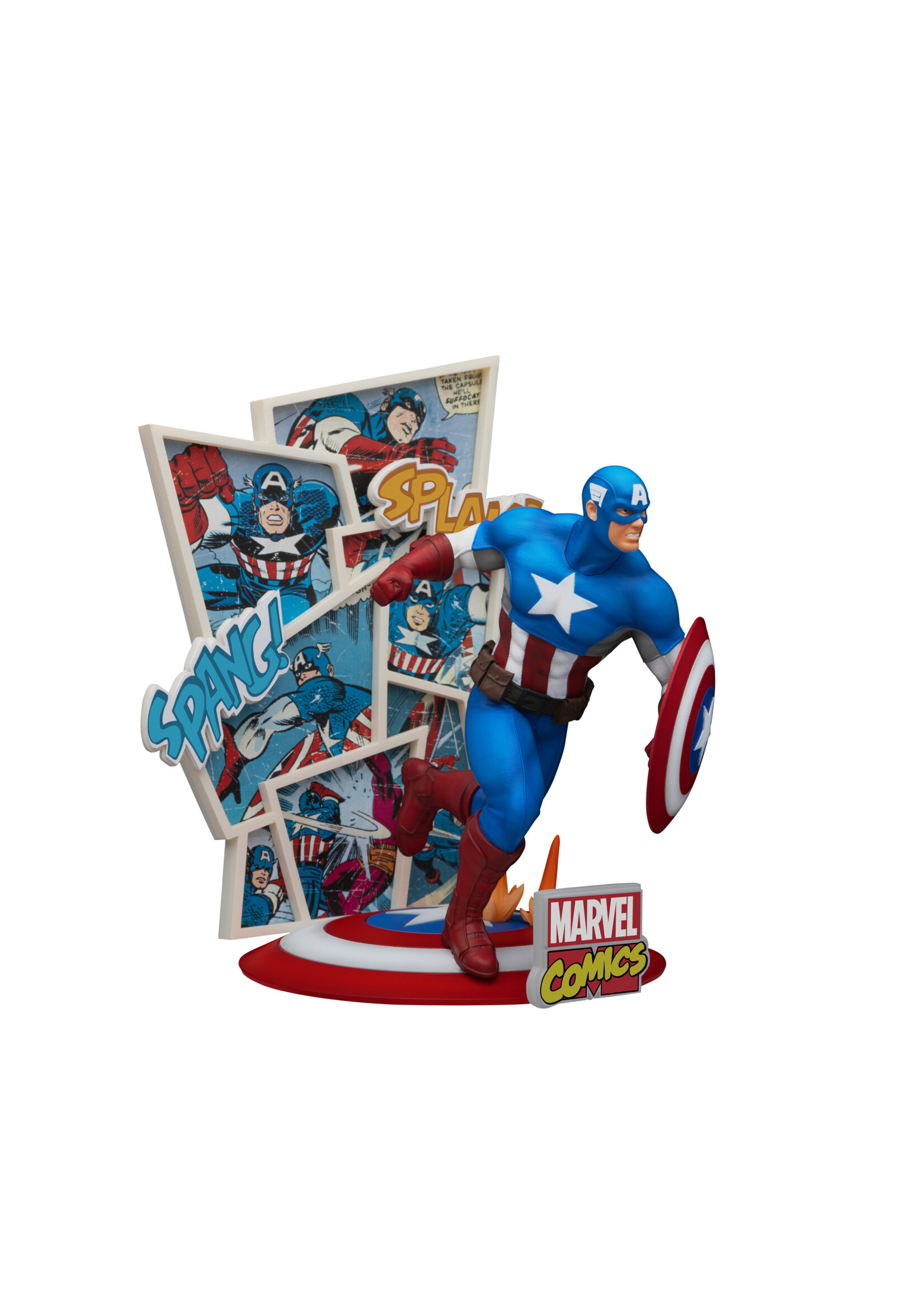 MARVEL 60TH DS-086 CAPTAIN AMERICA D-STAGE SER 6IN PX STATUE