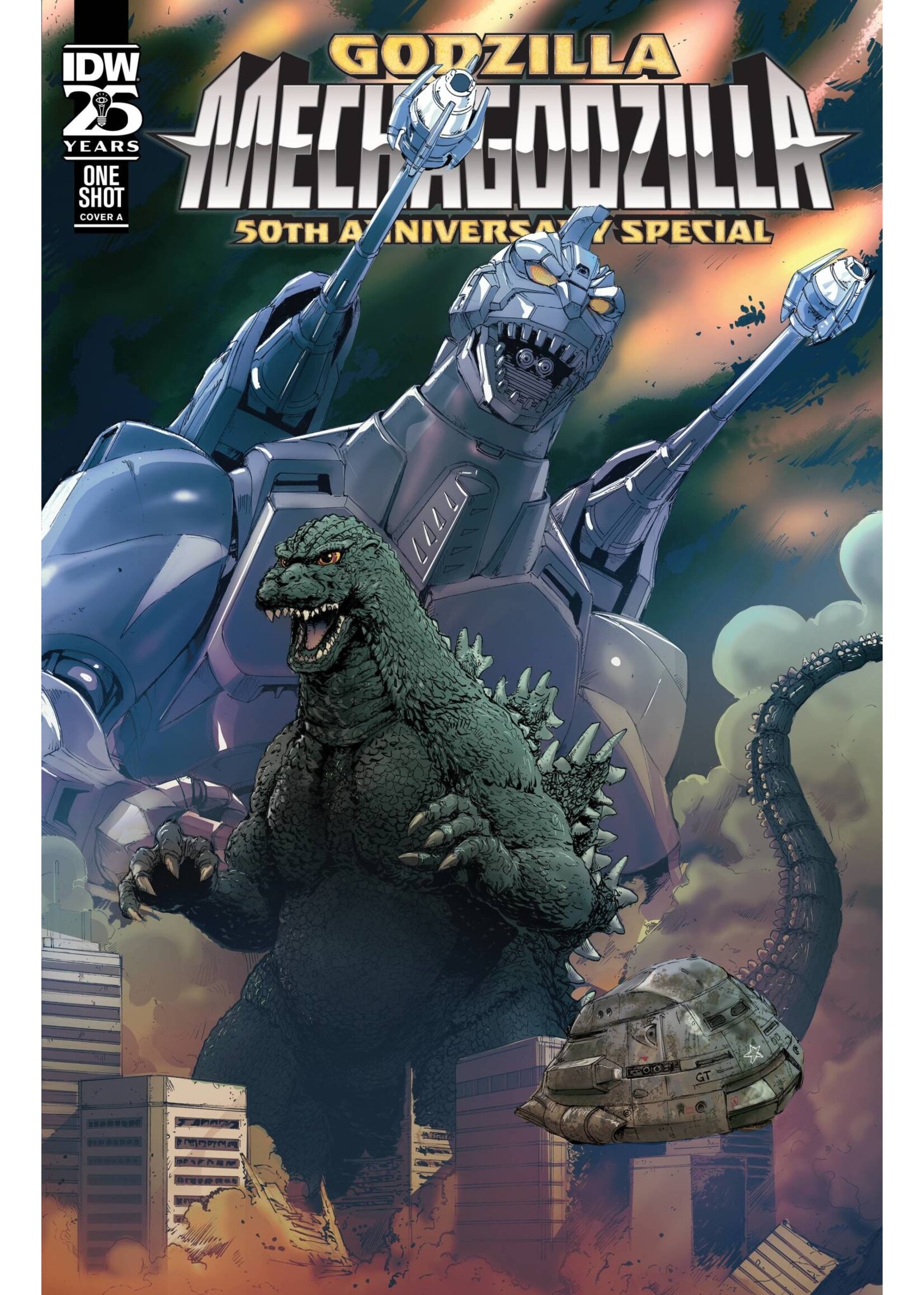 IDW PUBLISHING GODZILLA MECHAZILLA 50TH ANNIV #1 CVR A GRIFFITH (MR)