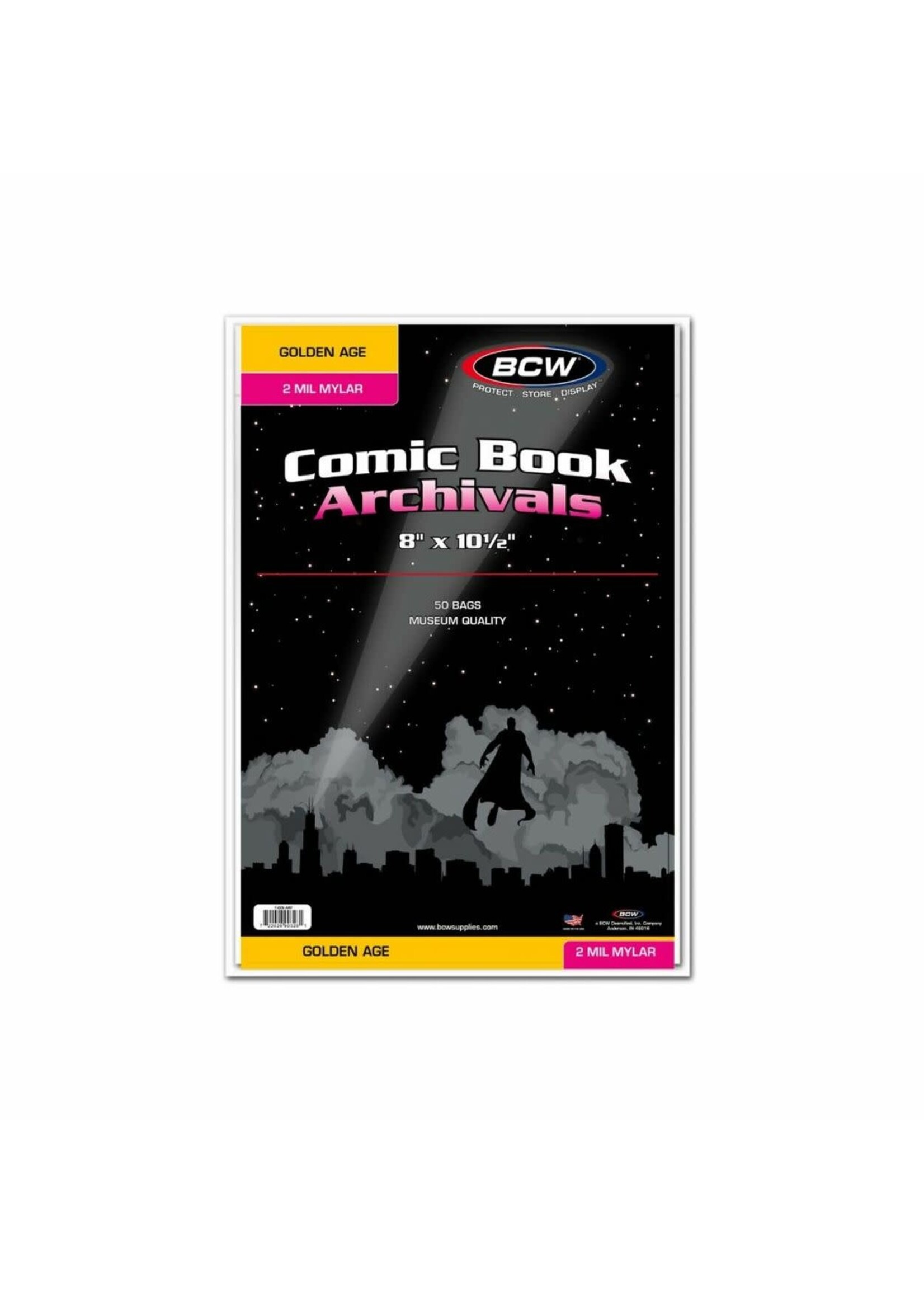 . BCW COMIC BOOK ARCHIVALS GOLDEN 2MIL single