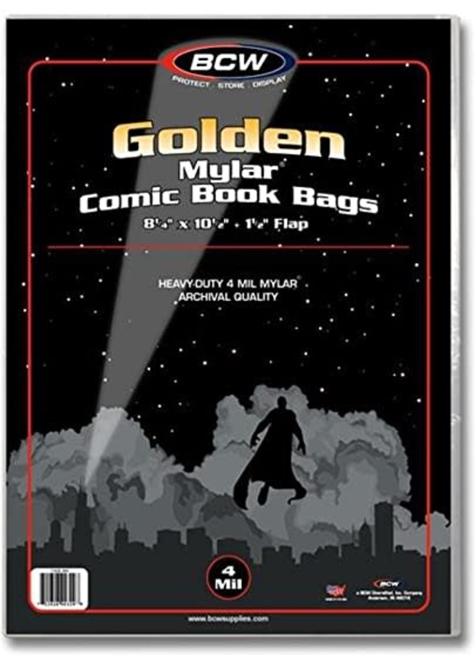 . BCW COMIC BOOK ARCHIVALS GOLDEN 4MIL single