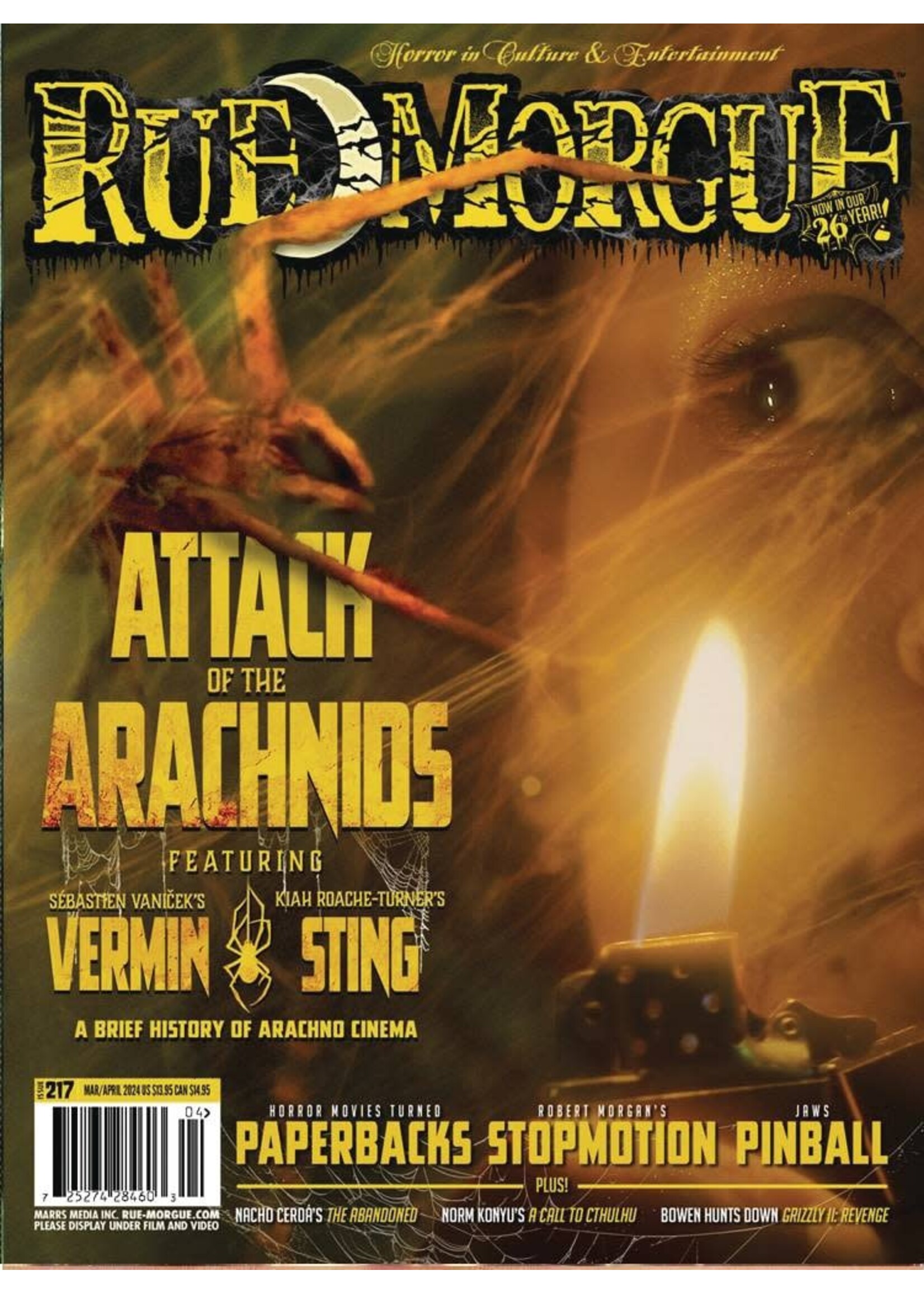 MARRS MEDIA INC RUE MORGUE MAGAZINE #219