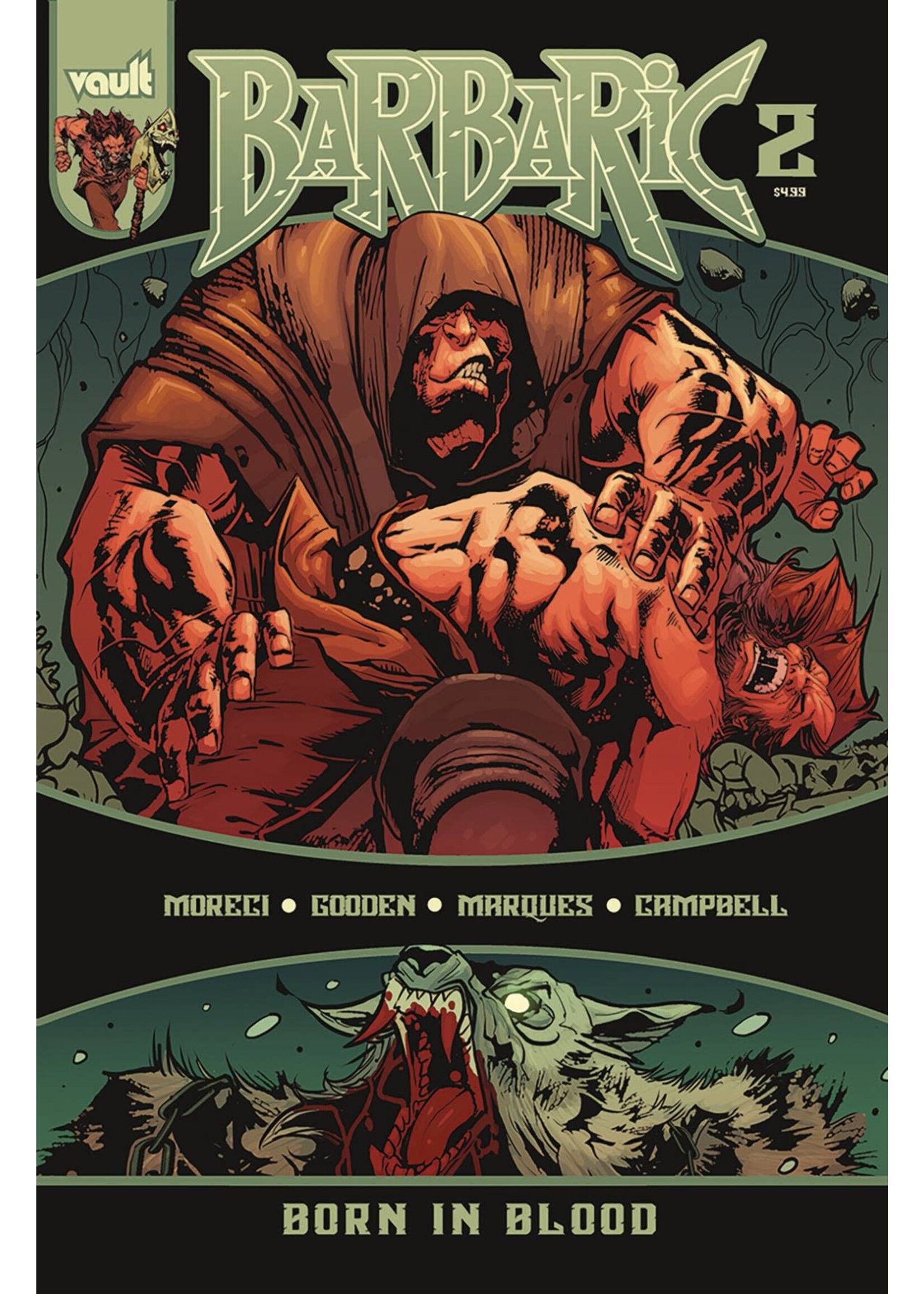 VAULT COMICS BARBARIC BORN IN BLOOD #2 CVR A GOODEN