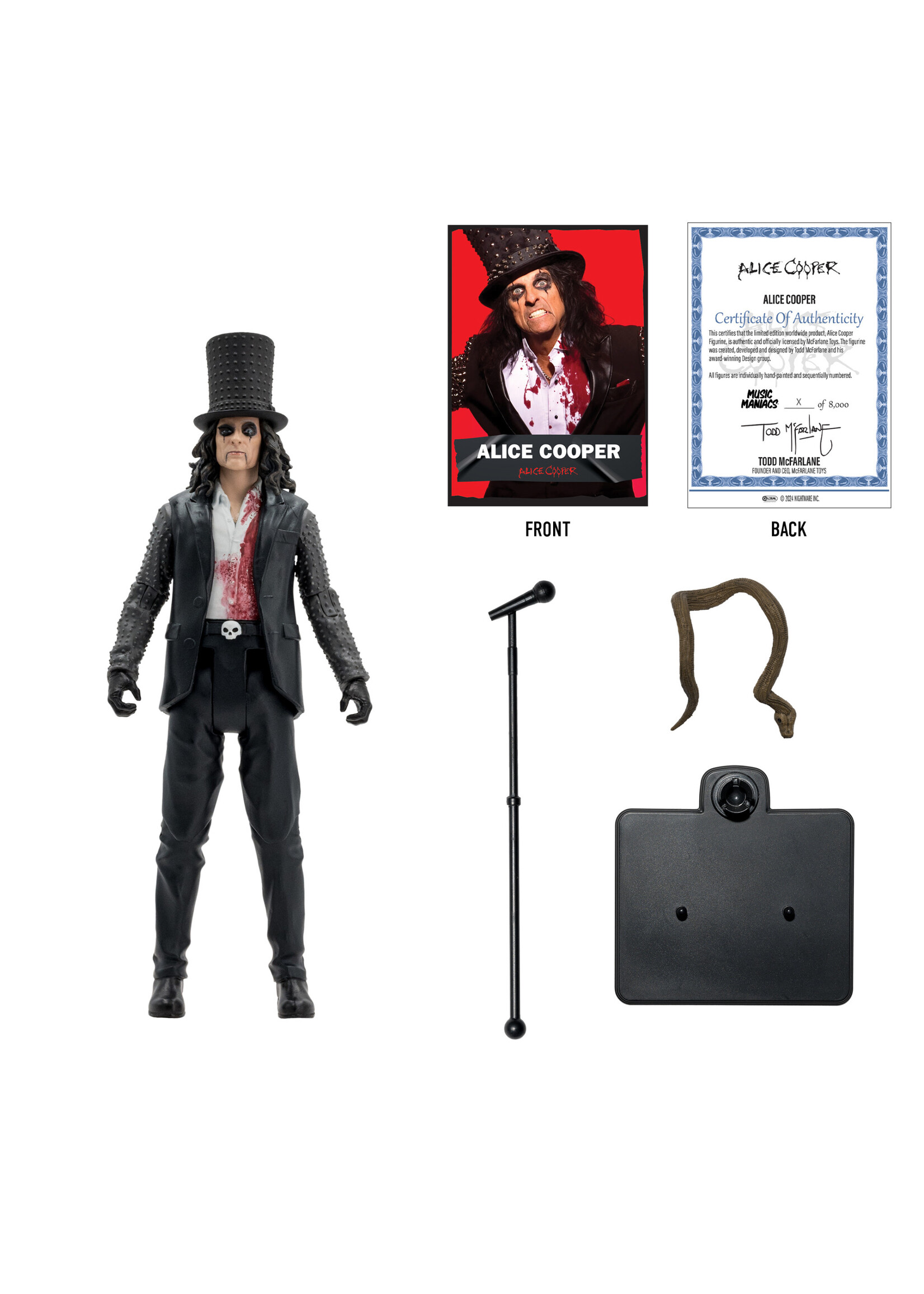 MUSIC MANIACS 6" WV1 - METAL - ALICE COOPER