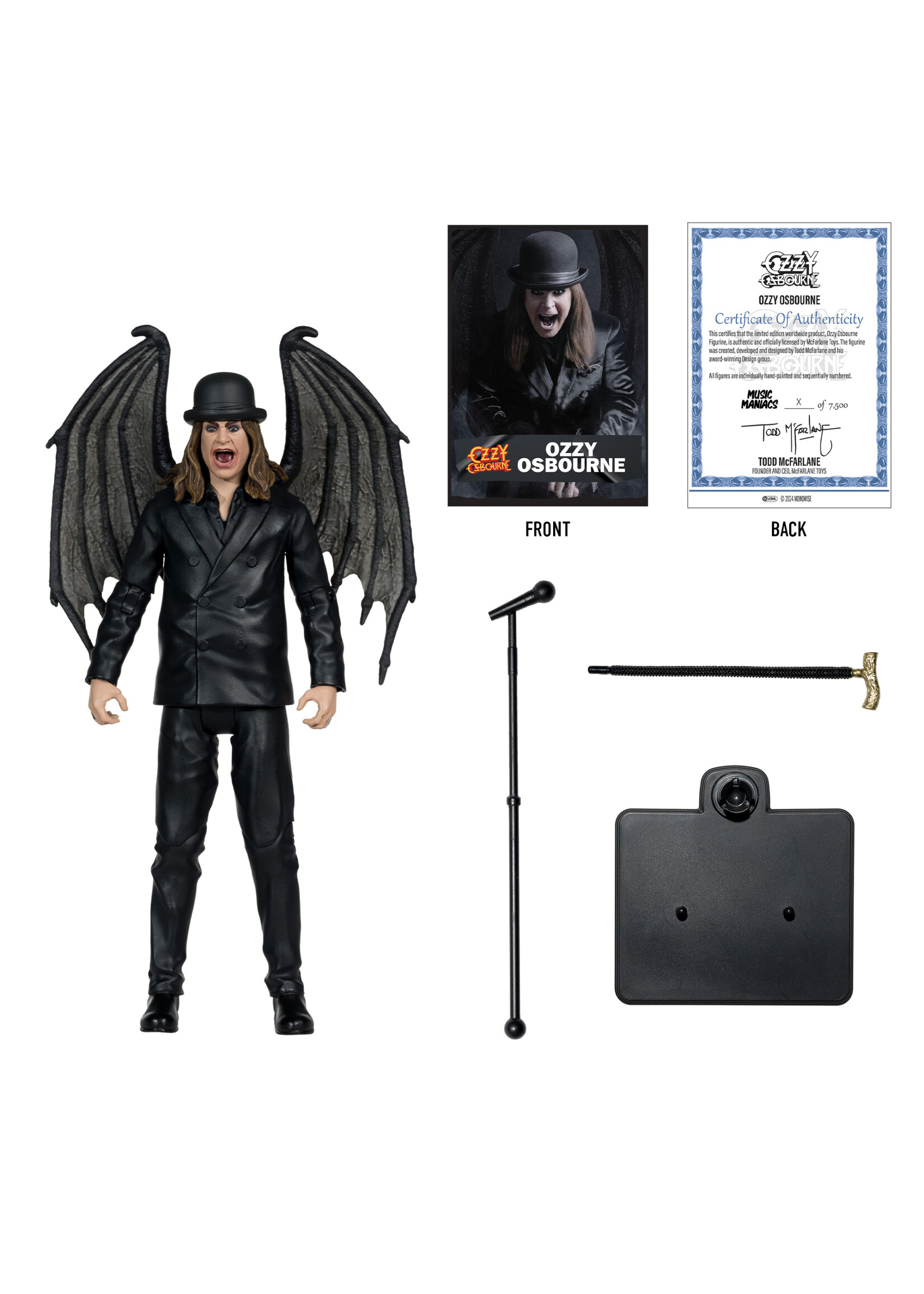 MUSIC MANIACS 6" WV1 - METAL - OZZY OSBOURNE