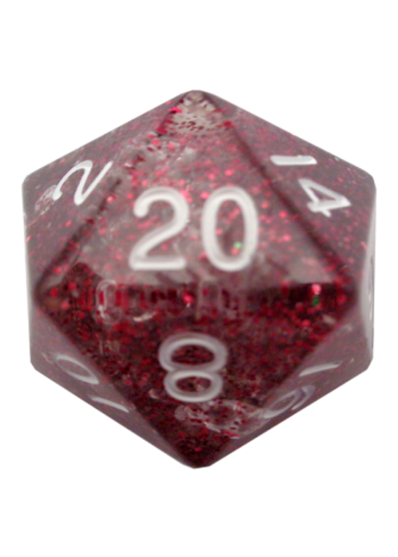 DICE ACRYLIC 35MM D20 ETHEREAL LIGHT PURPLE W/ WHITE NUMBERS