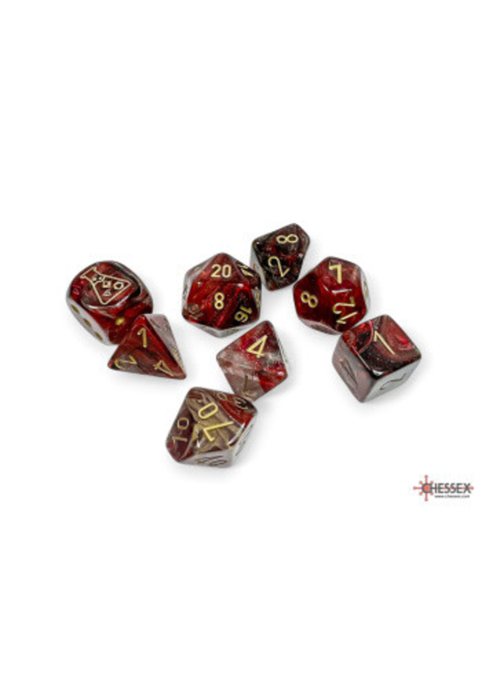 LAB DICE 8 BOREALIS 7PC COSMOS/GOLD (WITH BONUS DIE)