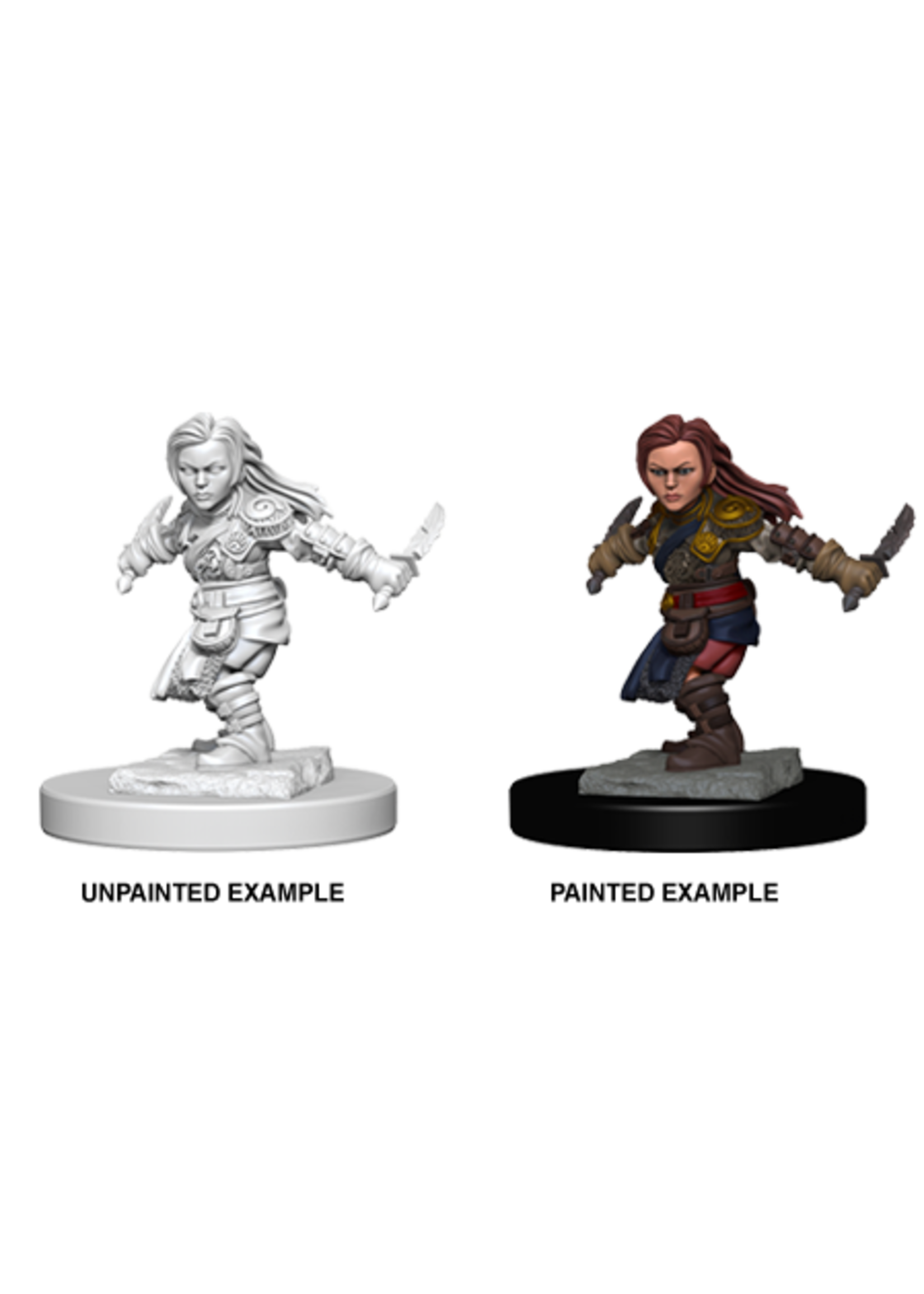ABRAMS DND UNPAINTED MINIS WV1 HALFLING FEMALE ROGUE