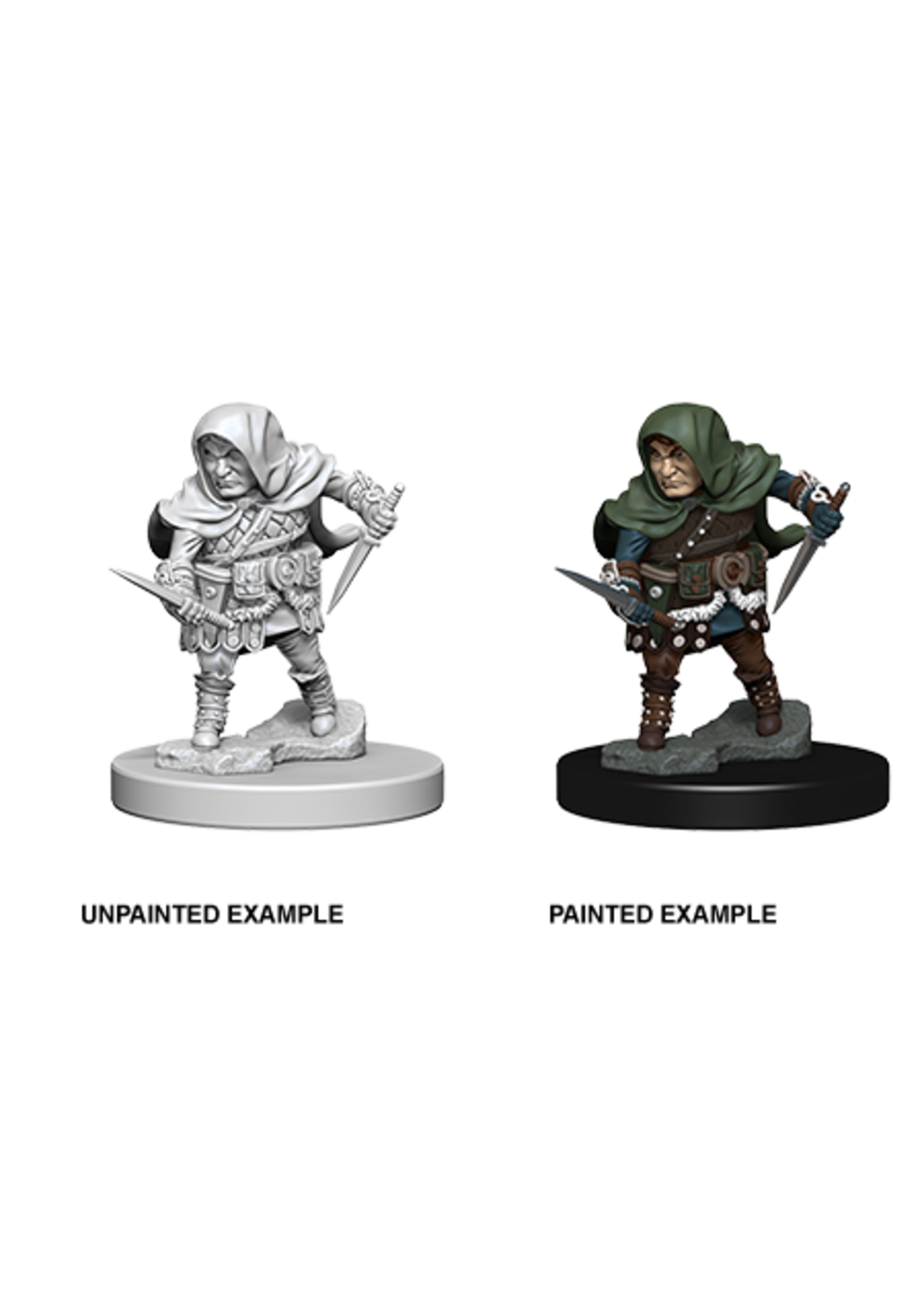 ABRAMS DND UNPAINTED MINIS WV1 HALFLING MALE ROGUE