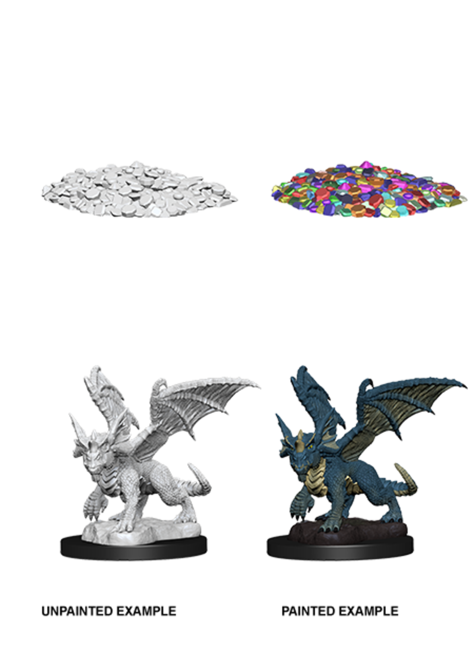 ABRAMS DND UNPAINTED MINIS WV10 BLUE DRAGON WYRMLING