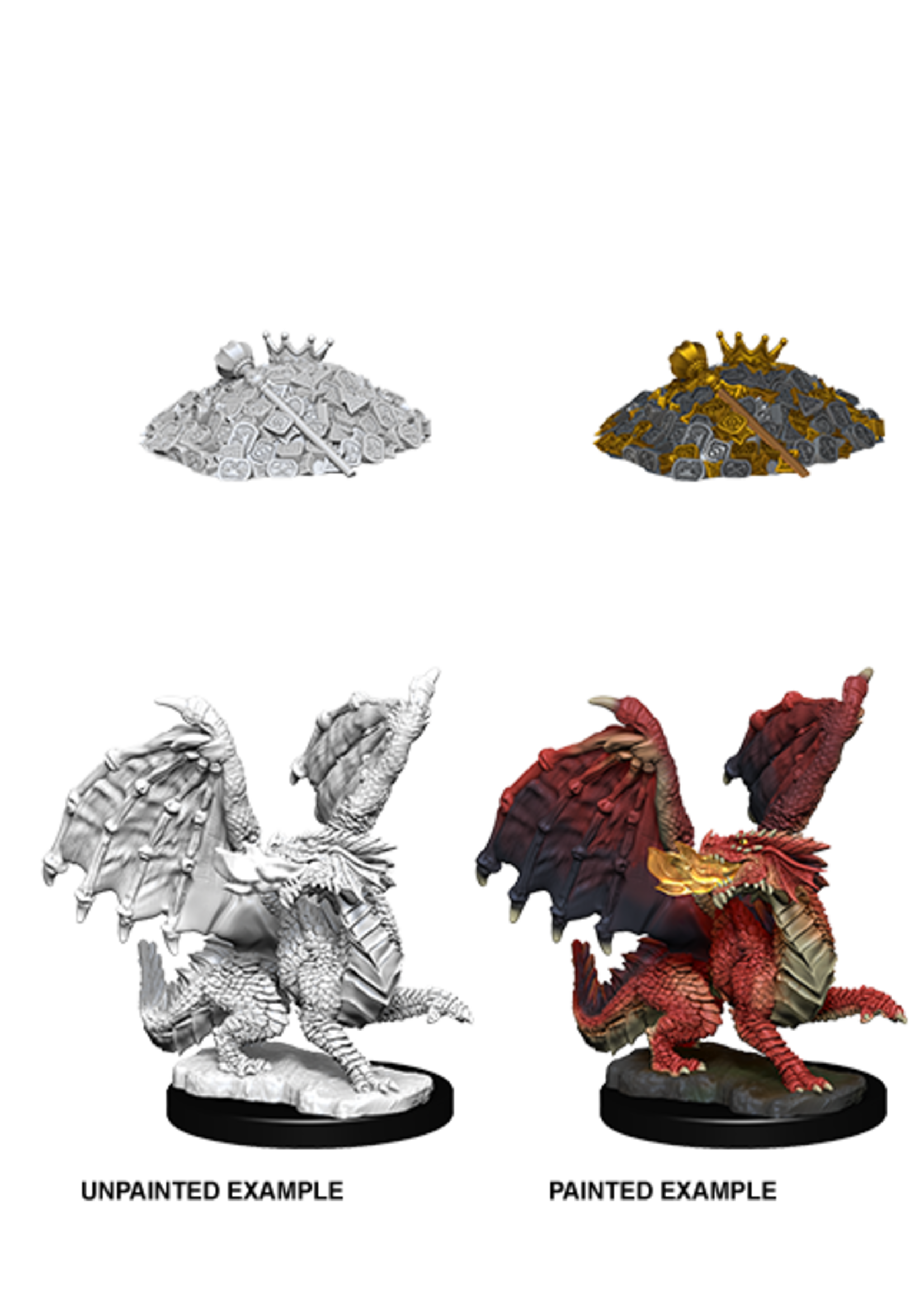 ABRAMS DND UNPAINTED MINIS WV10 RED DRAGON WYRMLING