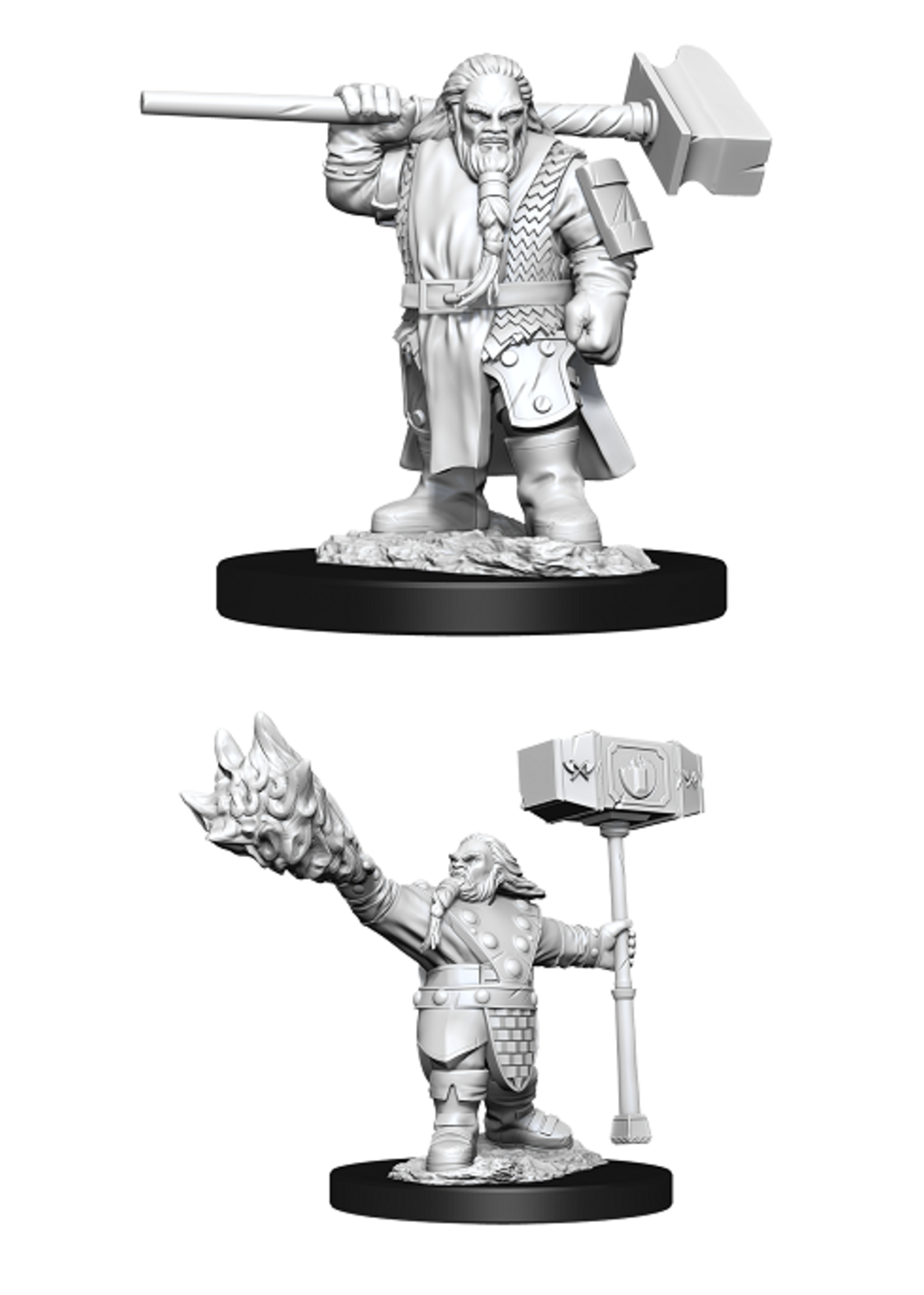 ABRAMS DND UNPAINTED MINIS WV11 MALE DWARF CLERIC