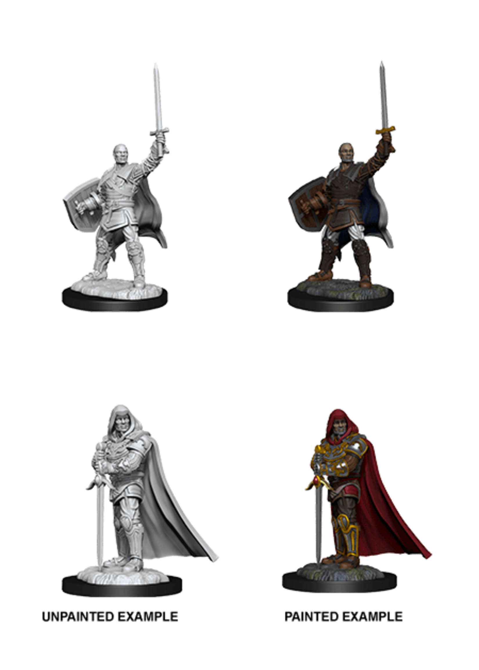 ABRAMS DND UNPAINTED MINIS WV13 HUMAN PALADIN MALE