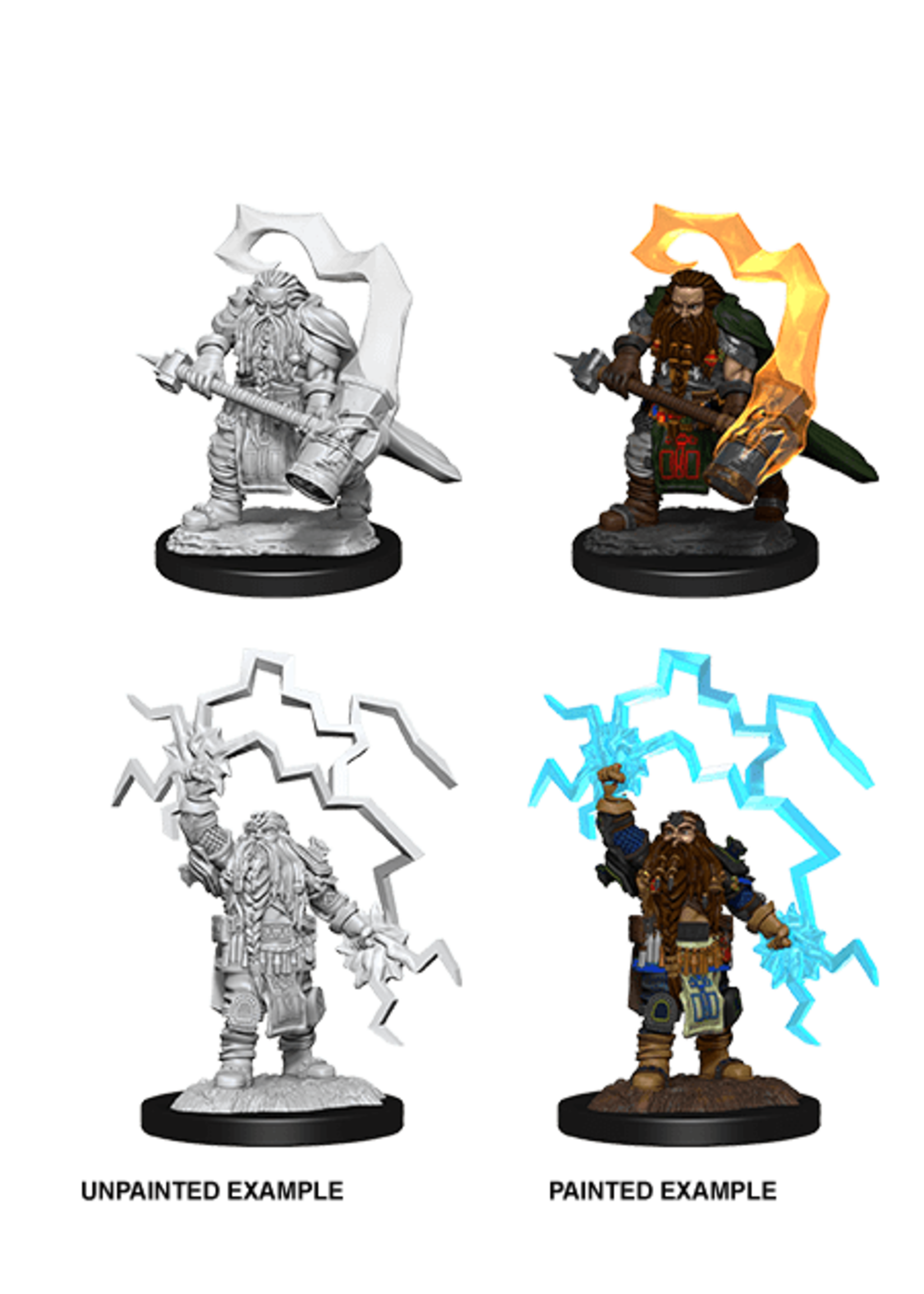 ABRAMS DND UNPAINTED MINIS WV14 DWARF CLERIC MALE