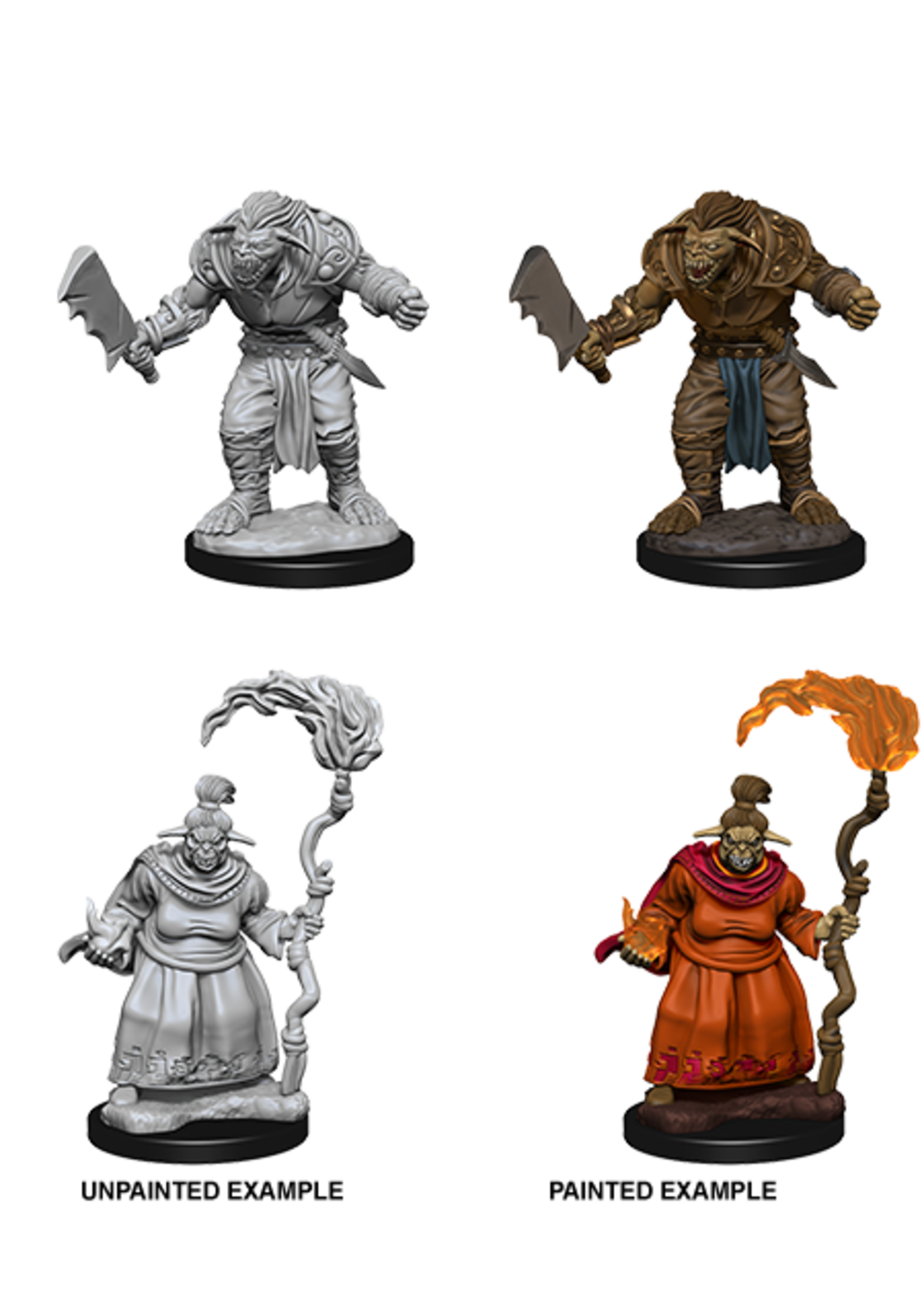 ABRAMS DND UNPAINTED MINIS WV15 BUGBEAR MALE AND FEMALE