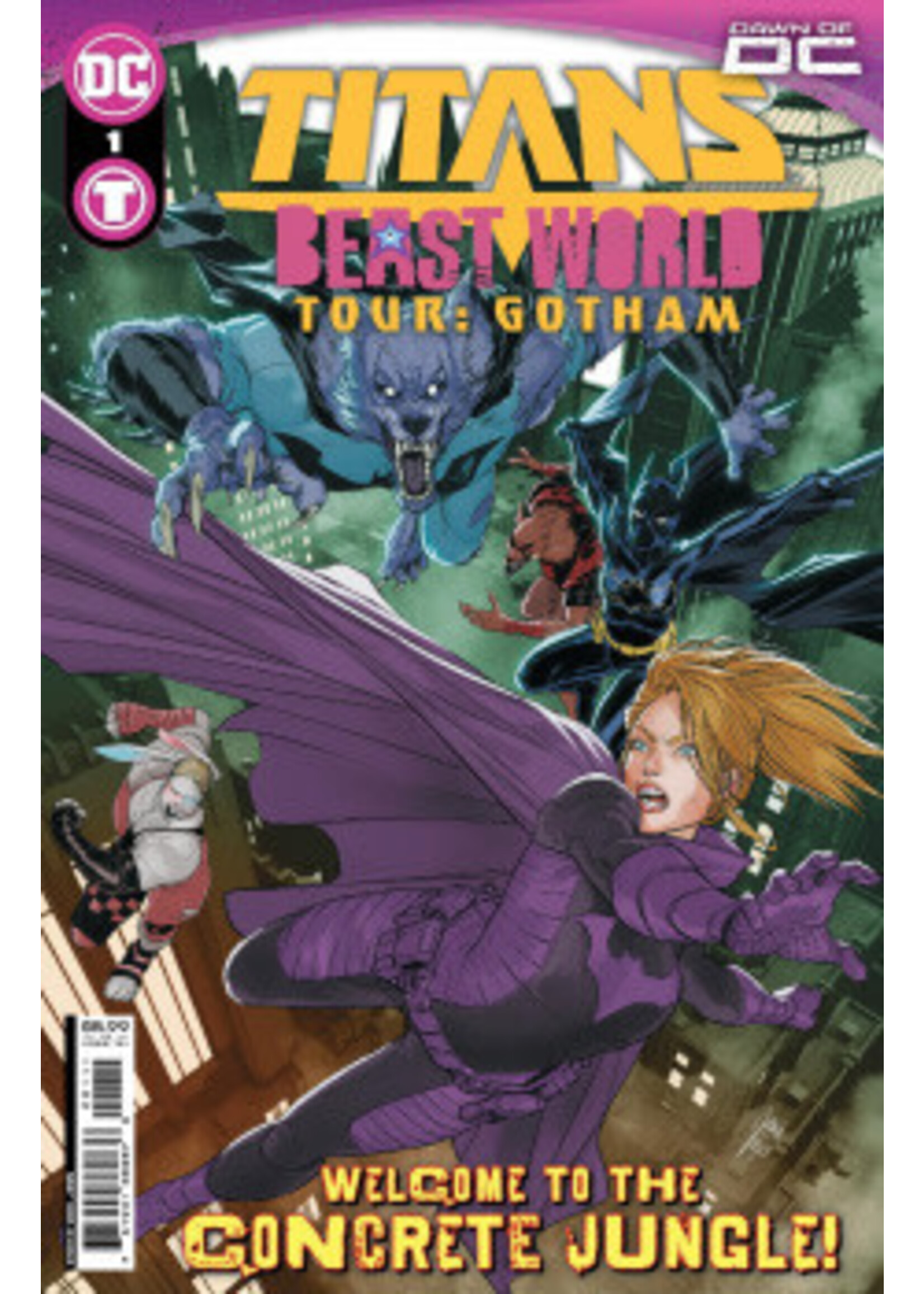 . TITANS BEAST WORLD TOUR complete 5 issue series & bonus