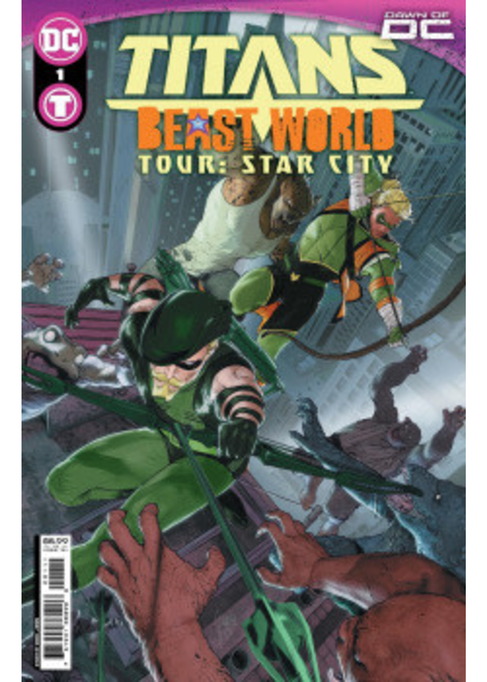 . TITANS BEAST WORLD TOUR complete 5 issue series & bonus