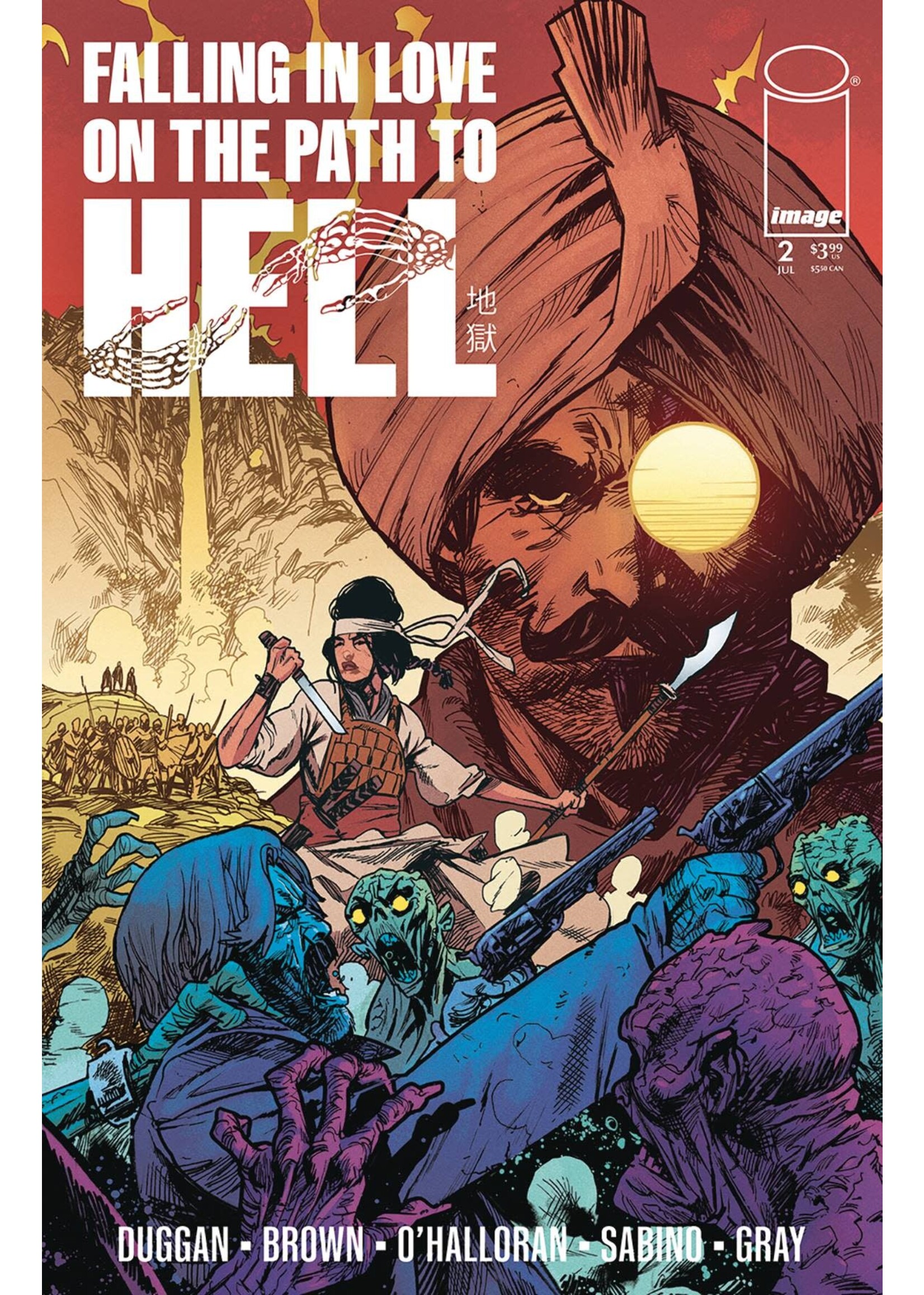 IMAGE COMICS FALLING IN LOVE ON PATH TO HELL #2 CVR A BROWN