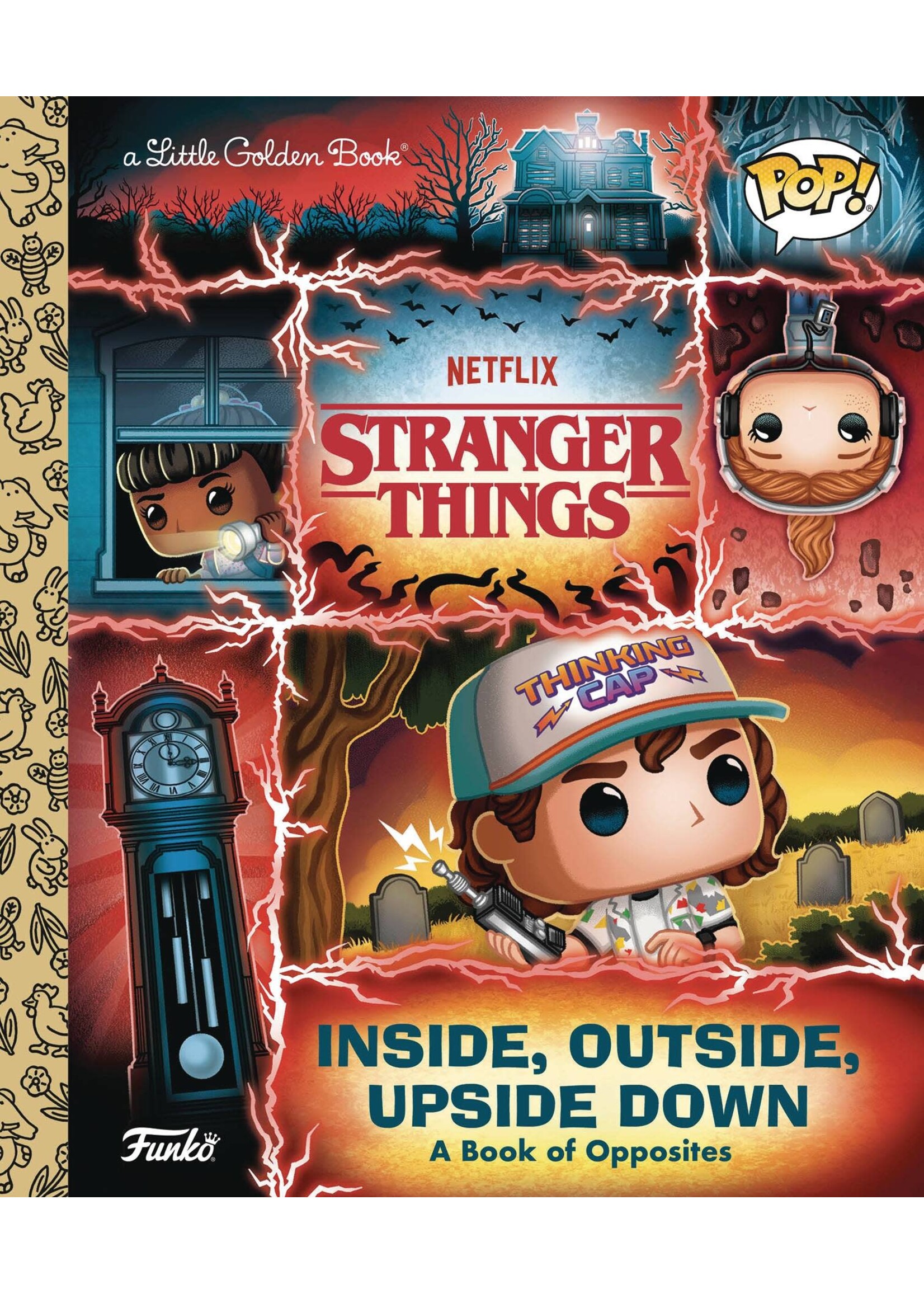 GOLDEN BOOKS STRANGER THINGS INSIDE OUTSIDE UPSIDE DOWN LITTLE GOLDEN BOOK