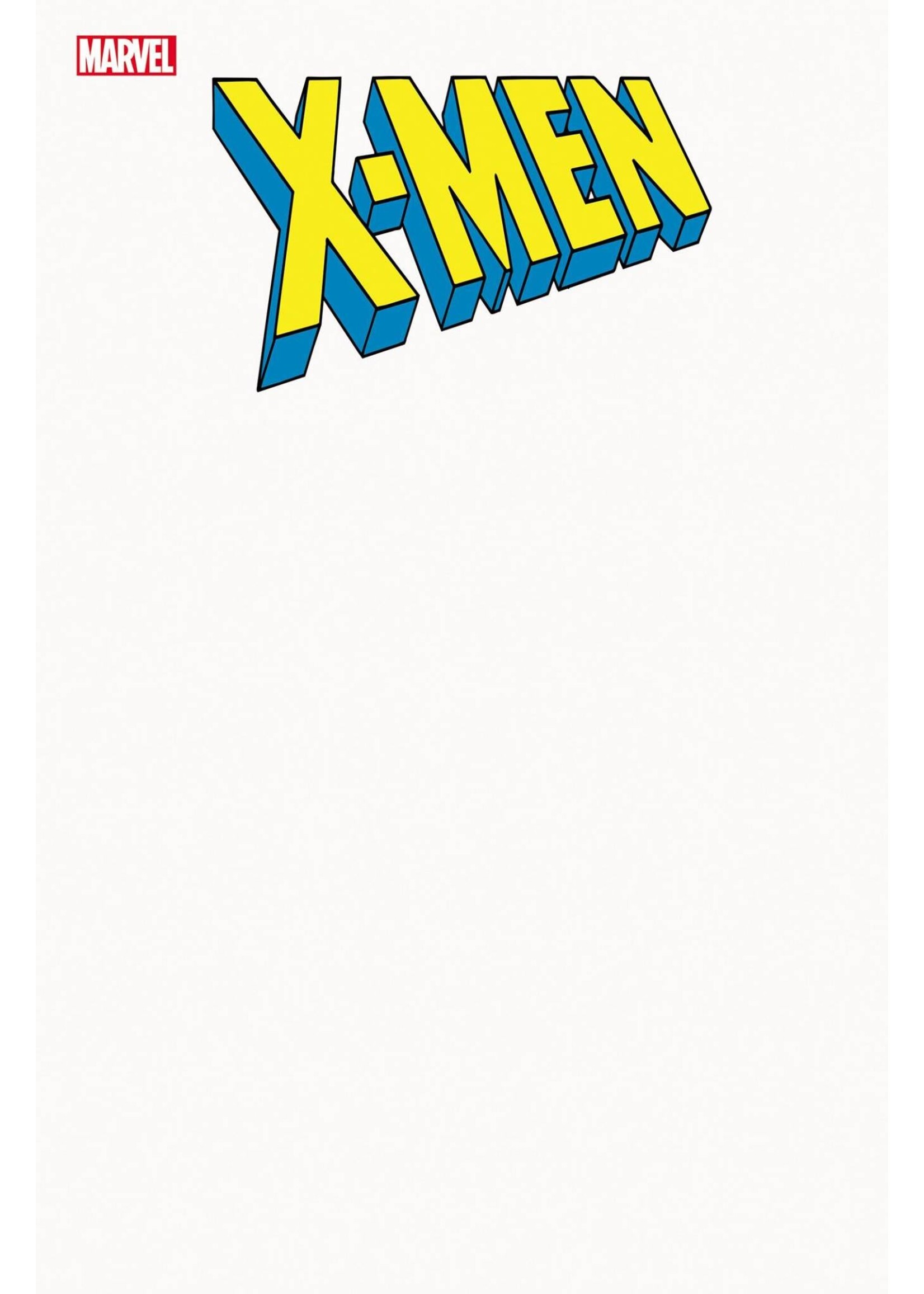 MARVEL COMICS X-MEN (2024) #1 BLANK COVER VARIANT