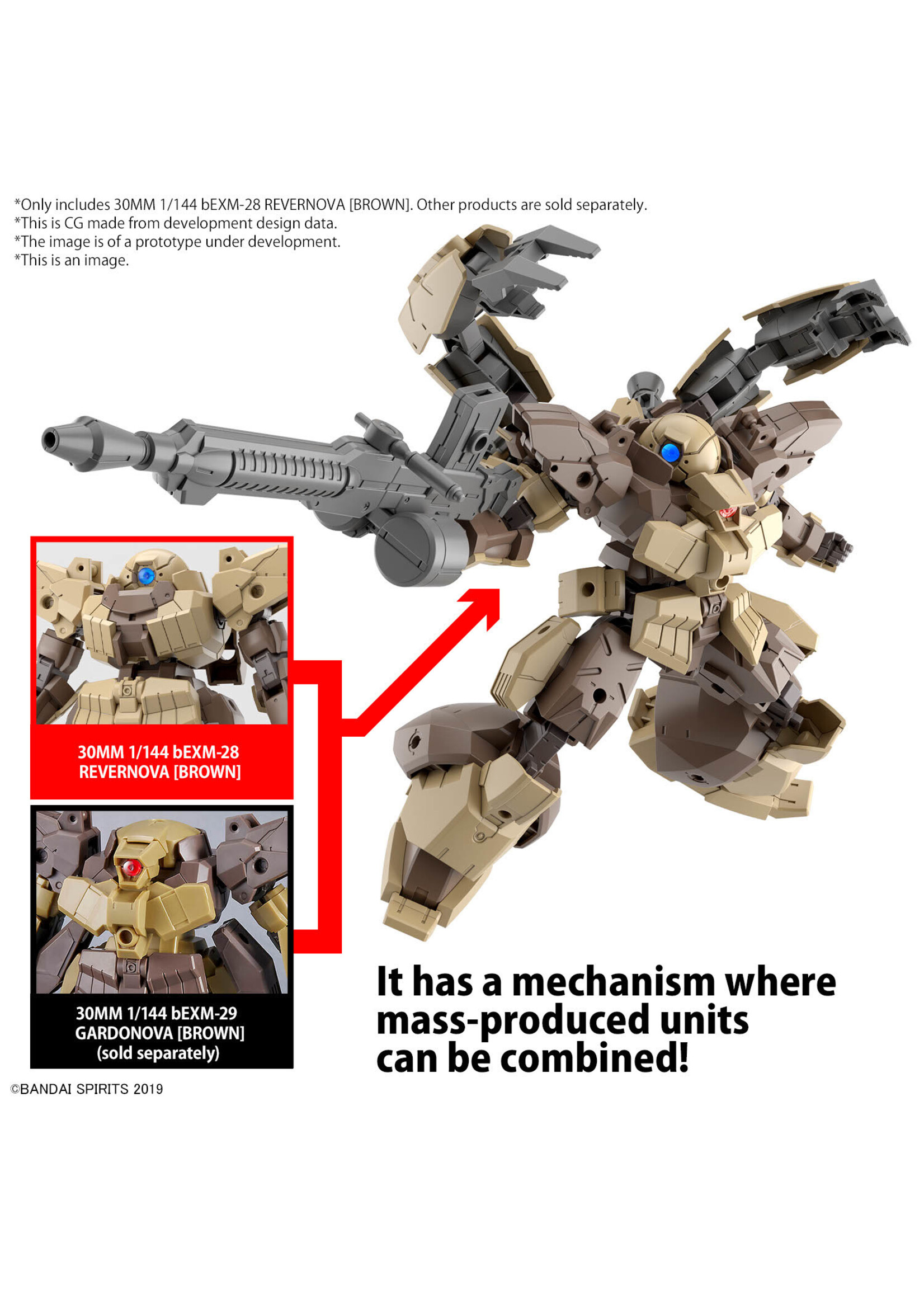 30MM 61 BEXM-28 REVERNOVA BROWN 1/144 MDL KIT